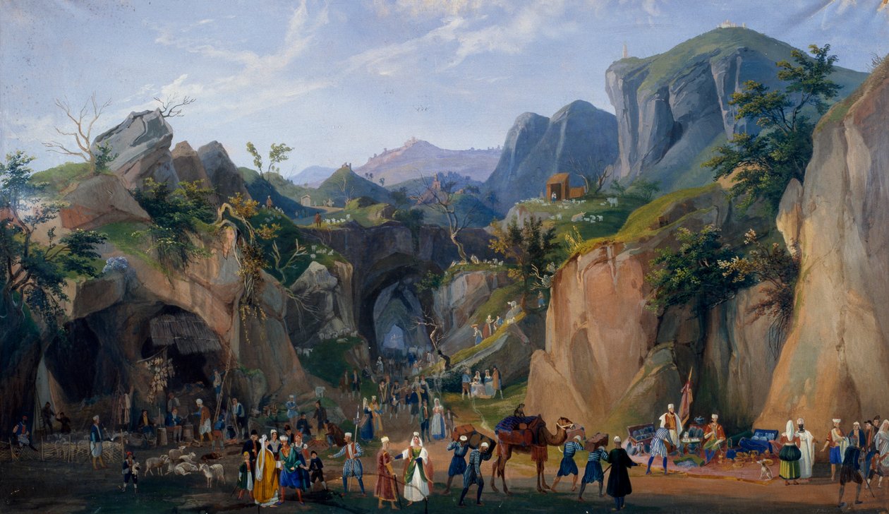 Scena dal presepe reale di Ferdinando II da Salvatore Fergola