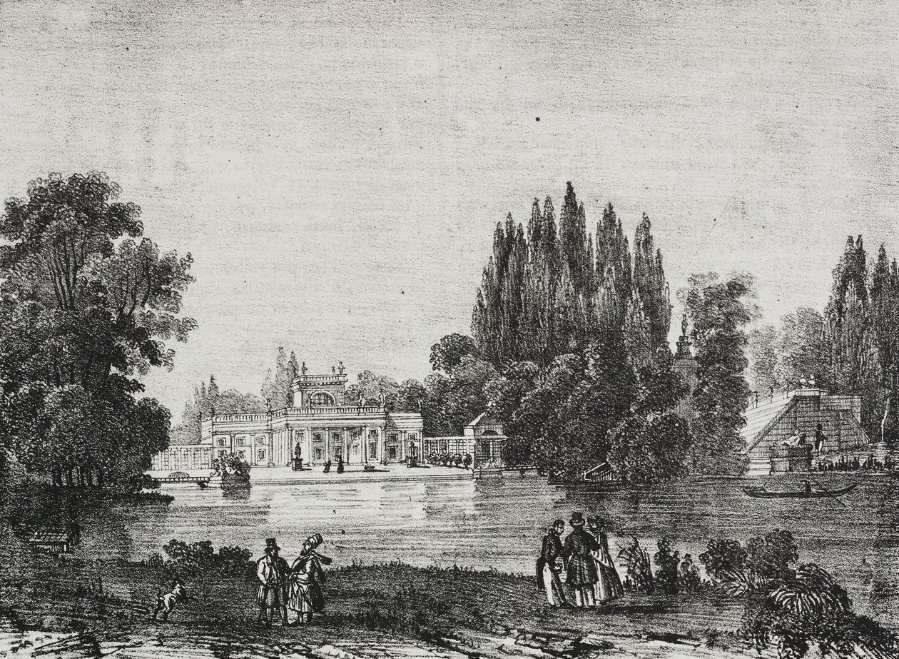 Palazzo Lazienki, Varsavia, Polonia, da Poliorama Pittoresco, n. 48, 9 luglio da Salvatore Puglia