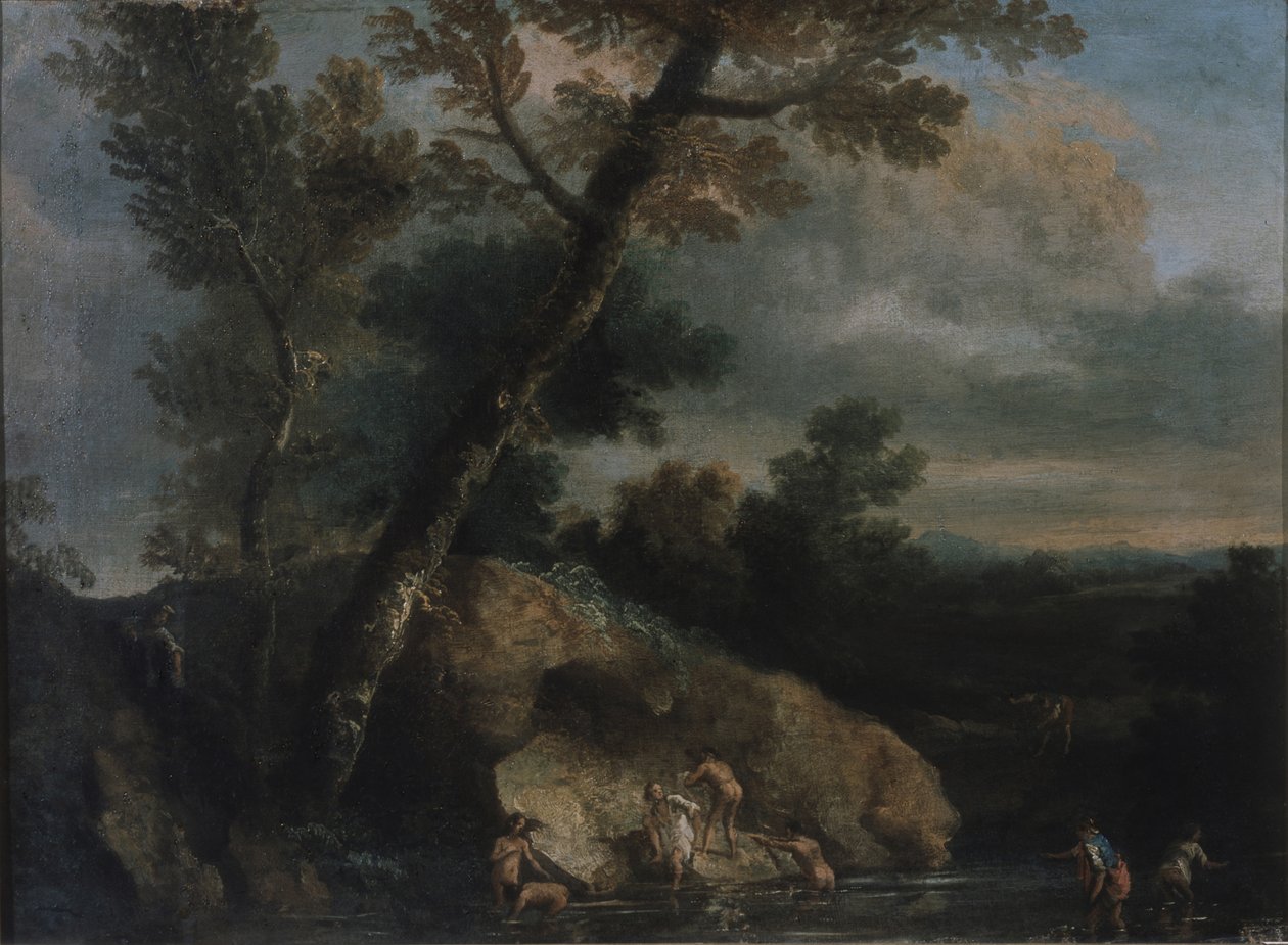 Paesaggio marino con ladri da Salvatore Rosa