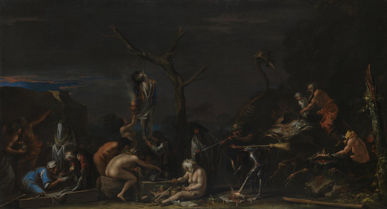 Streghe alle loro incantazioni da Salvatore Rosa