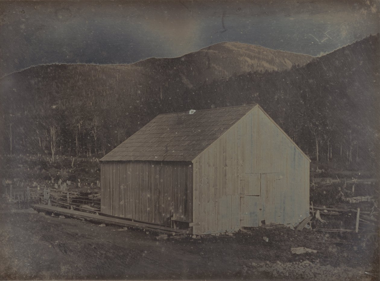 Veduta di un fienile nel New Hampshire da Samuel A. Bemis