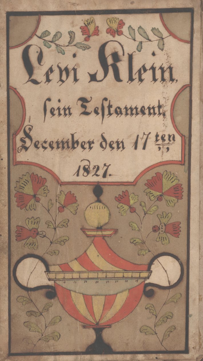 Ex libris per Levi Klein da Samuel Bentz
