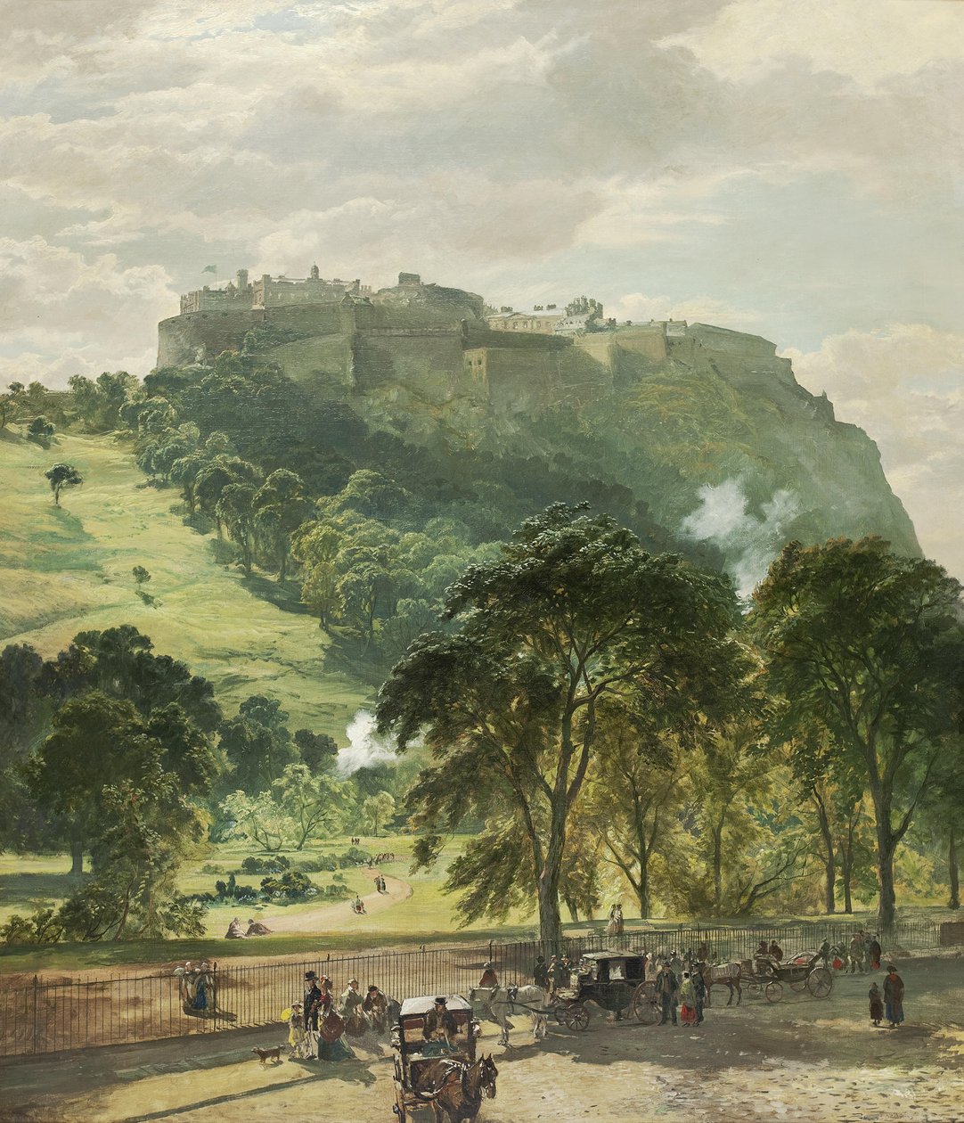 Castello di Edimburgo da Princes Street da Samuel Bough
