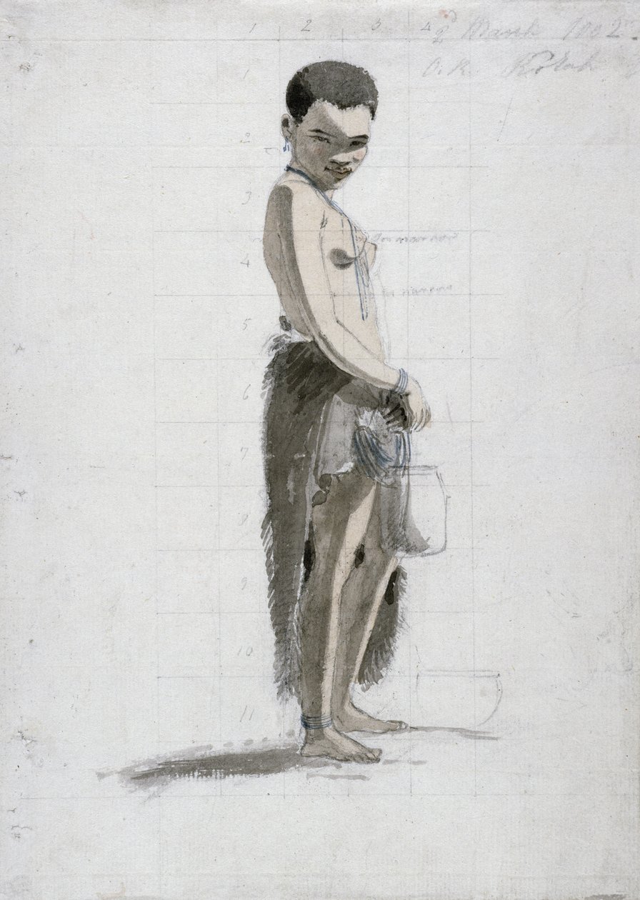 Ragazza Korah con un vaso, 1802 da Samuel Daniell