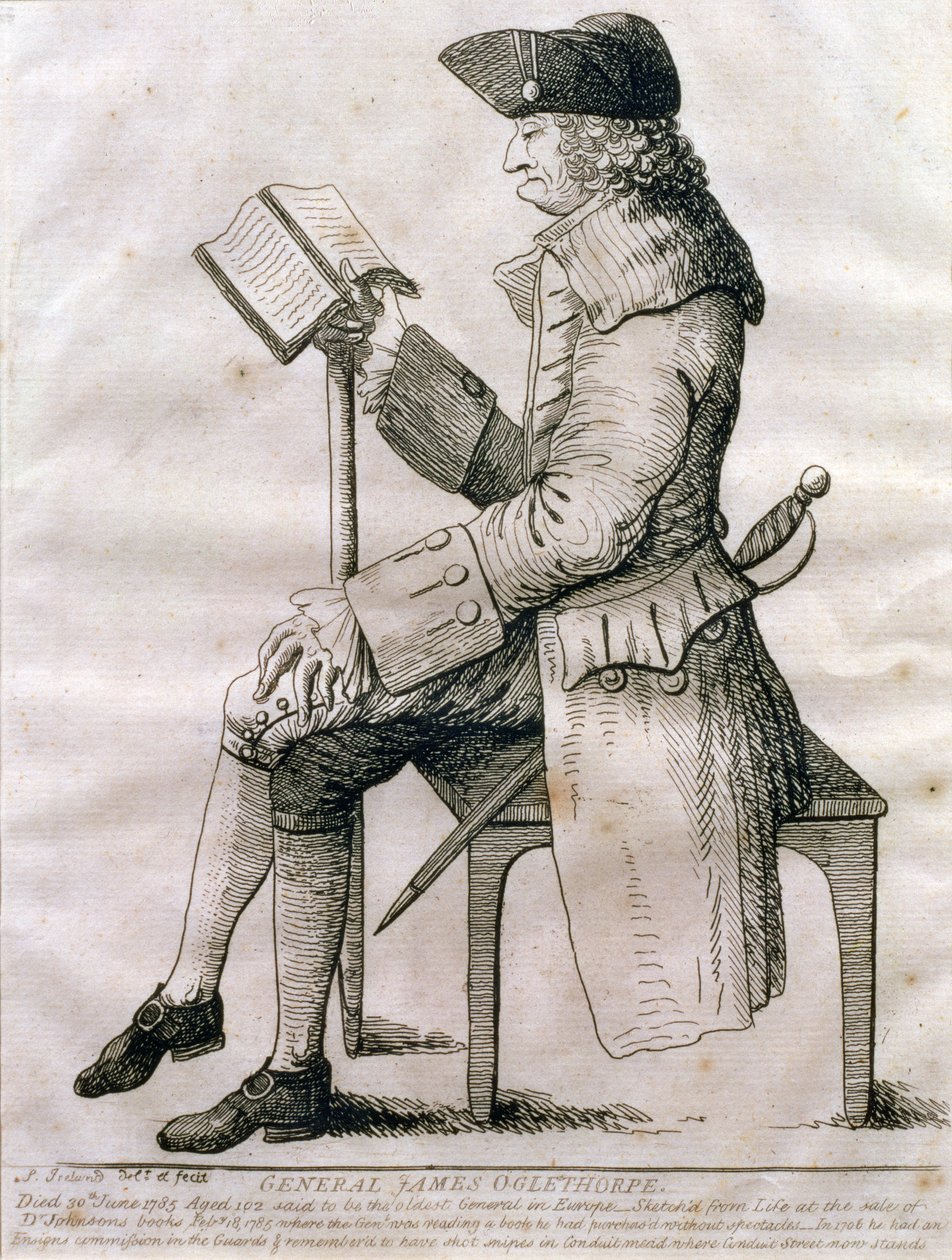 Ritratto del generale James Edward Oglethorpe, 1785 da Samuel Ireland
