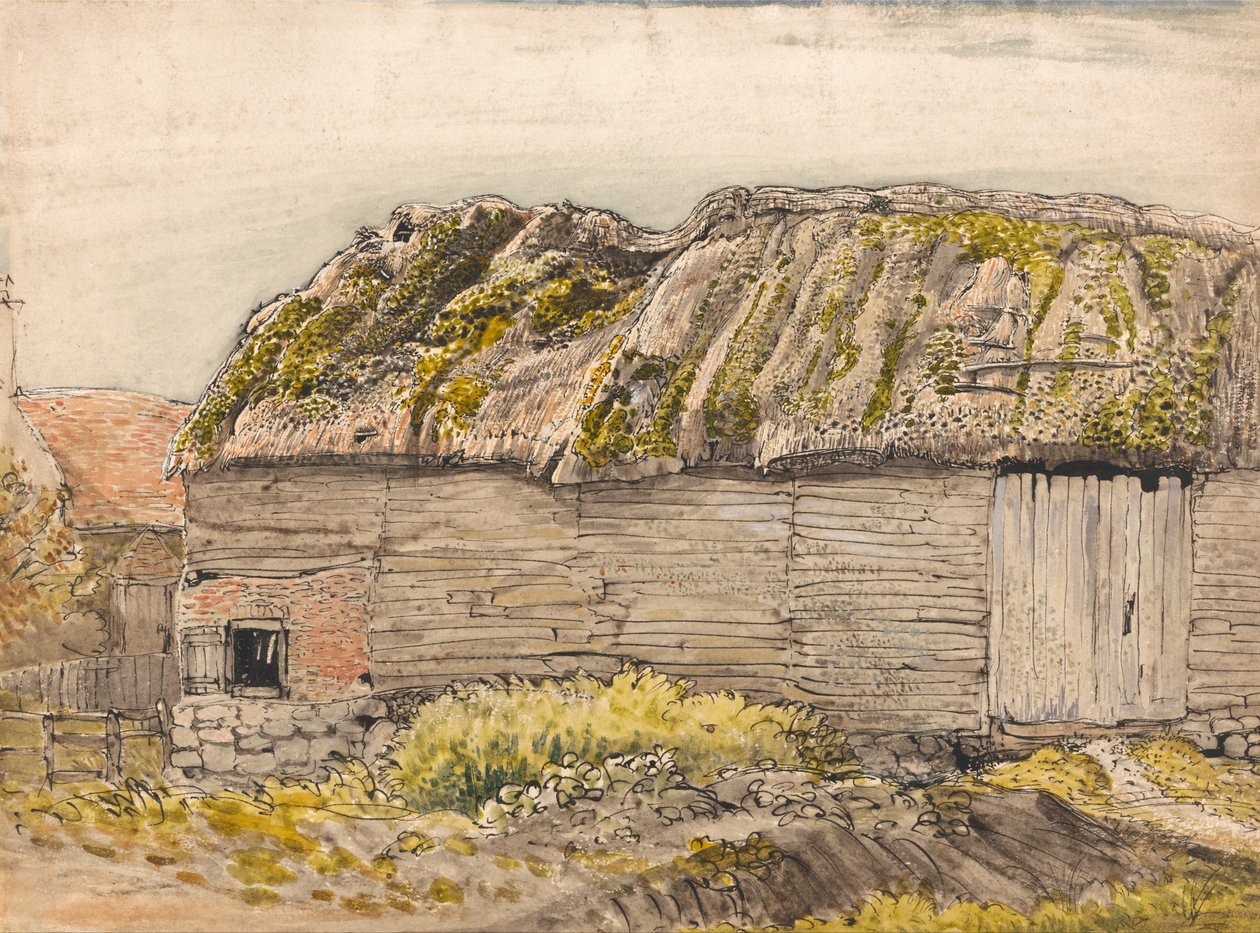 Un fienile con tetto muschioso, Shoreham da Samuel Palmer