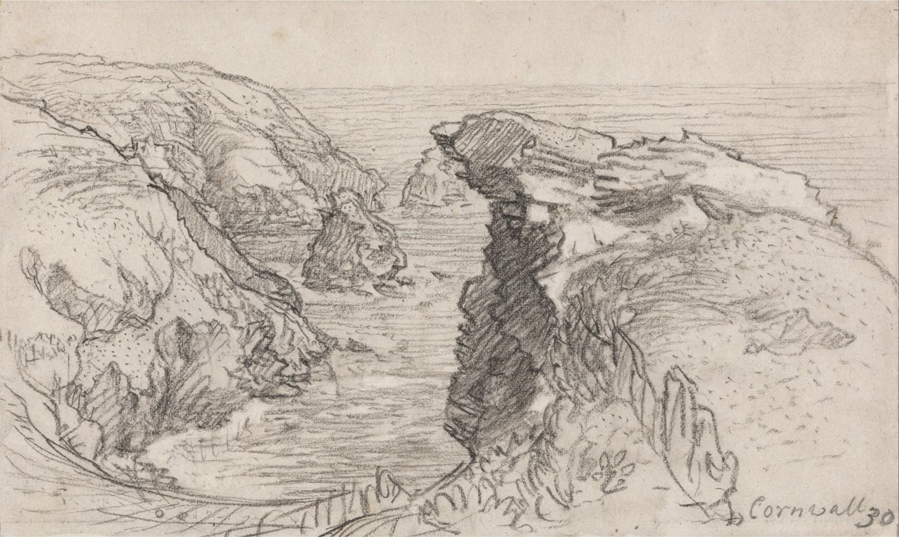 Una pagina da un taccuino della Cornovaglia - Cornovaglia 30 da Samuel Palmer