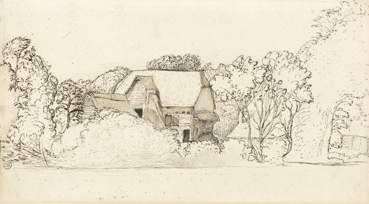 Un antico fienile a Shoreham da Samuel Palmer