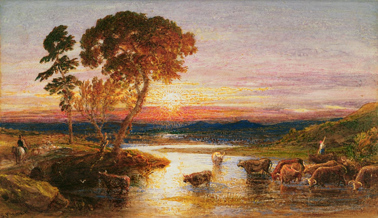 Andando al Recinto, Tramonto da Samuel Palmer