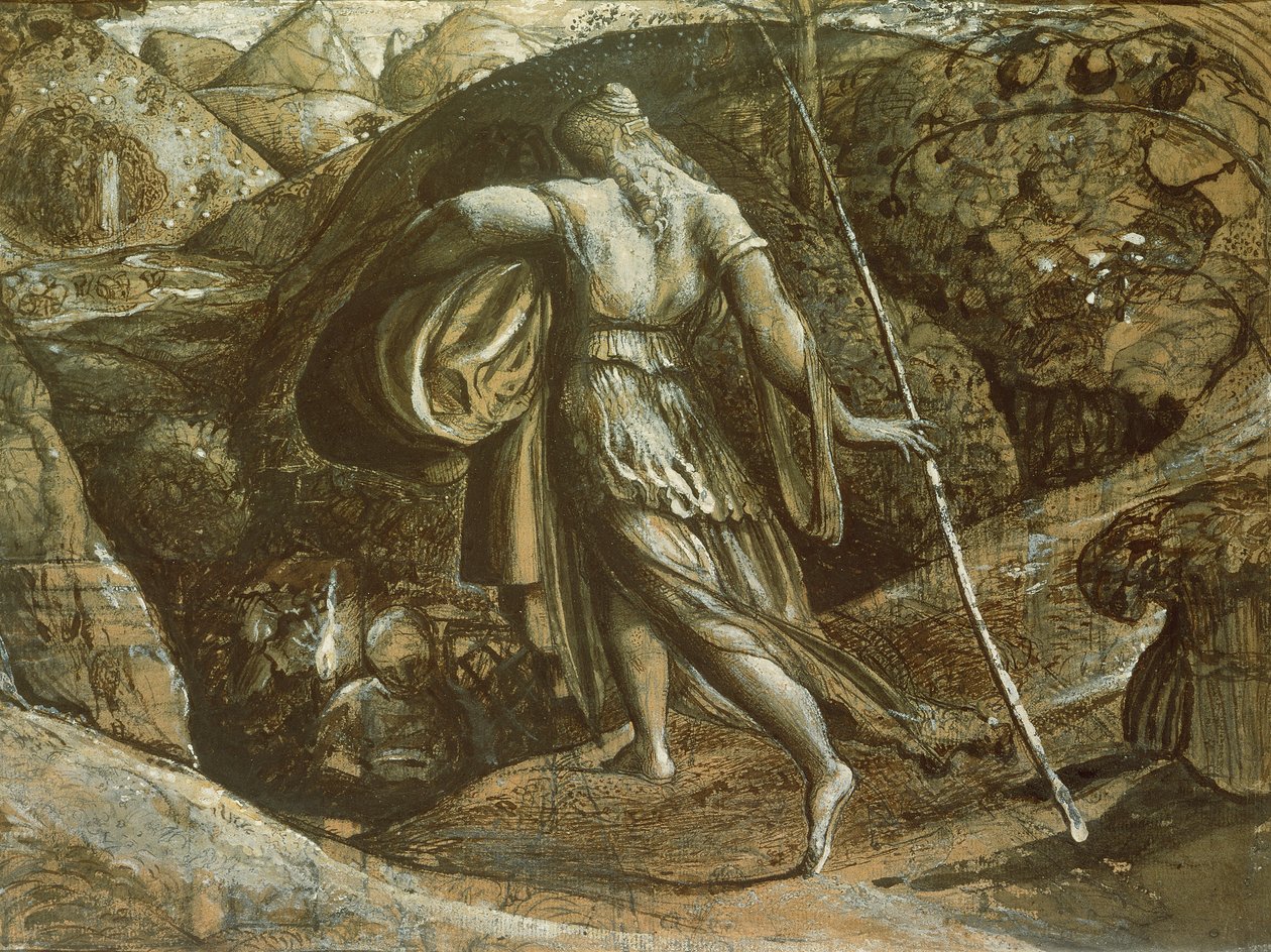 Ruth che torna dalla spigolatura da Samuel Palmer