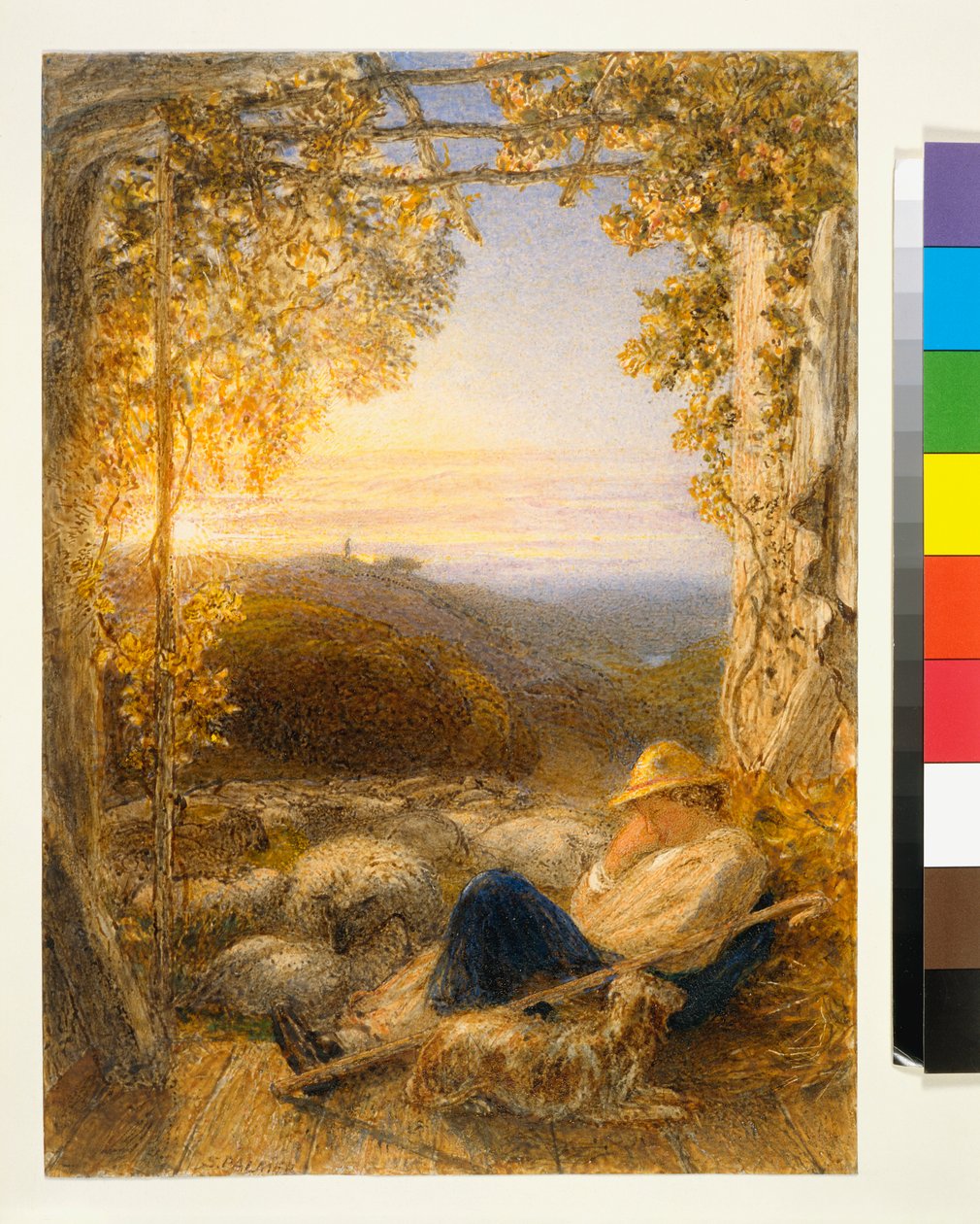 Pastore Dormiente - Mattina, c.1857 da Samuel Palmer
