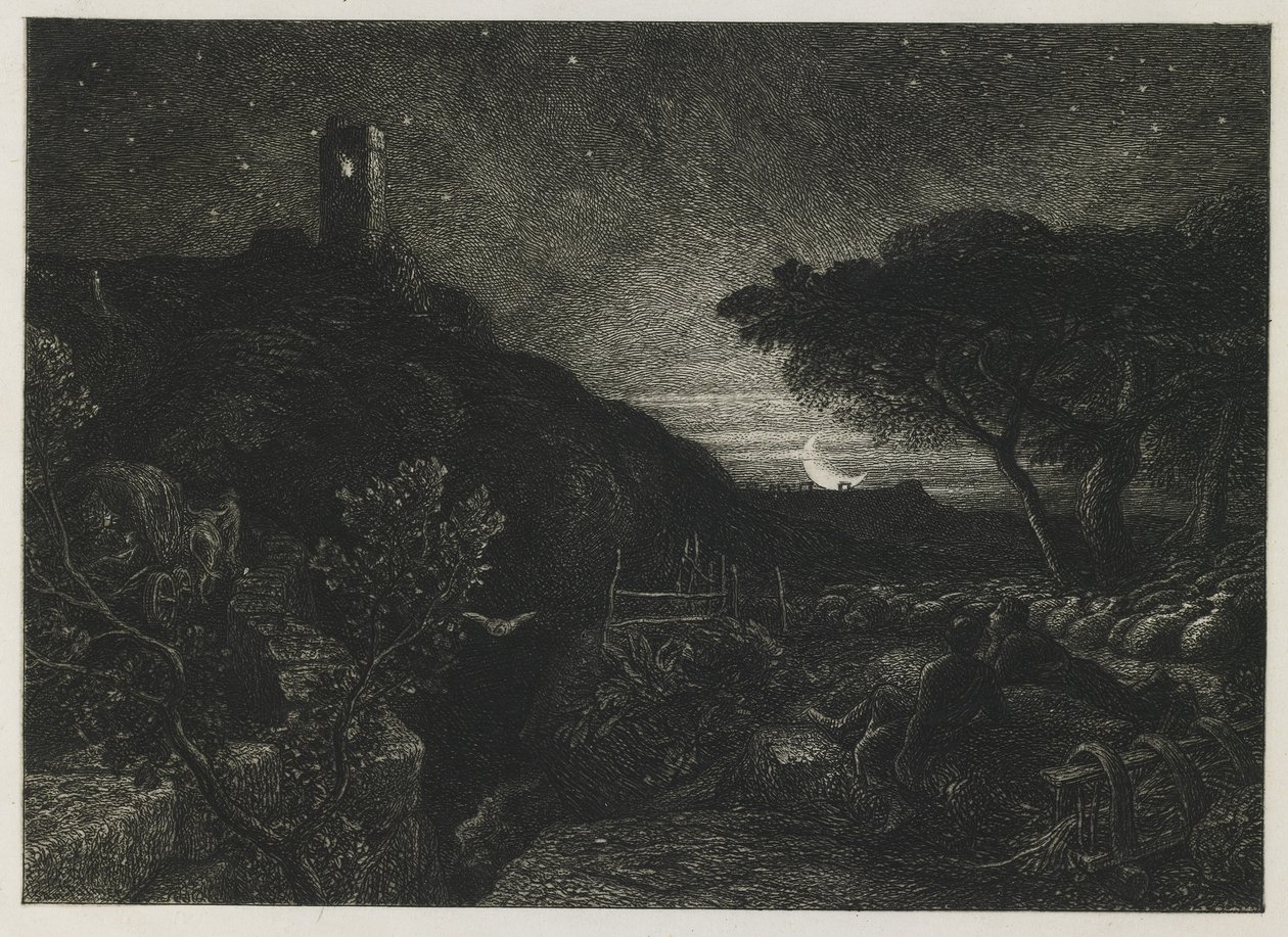 La torre solitaria, 1879 da Samuel Palmer