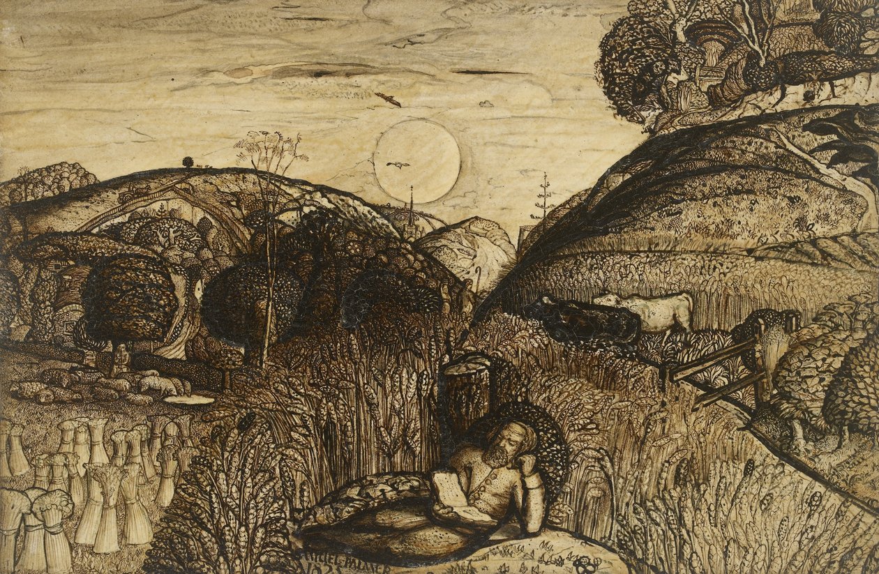 La valle piena di grano, 1825 da Samuel Palmer