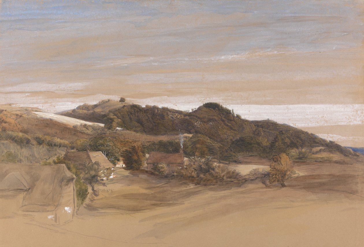 Underriver Hills, vicino a Sevenoaks, Kent, dai terreni di J. Herries, Esq. da Samuel Palmer