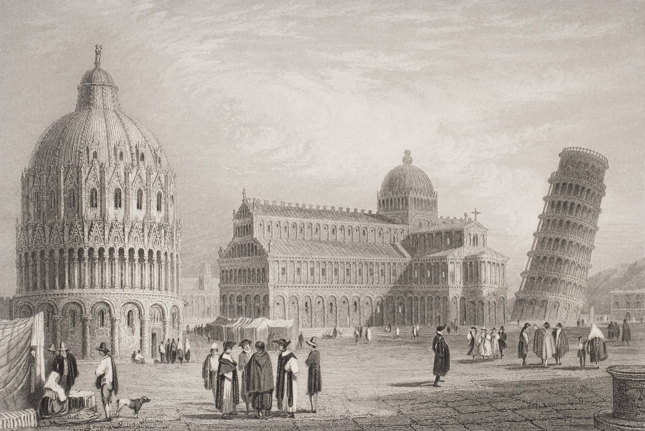 Pisa, inciso da William Finden da Samuel Prout