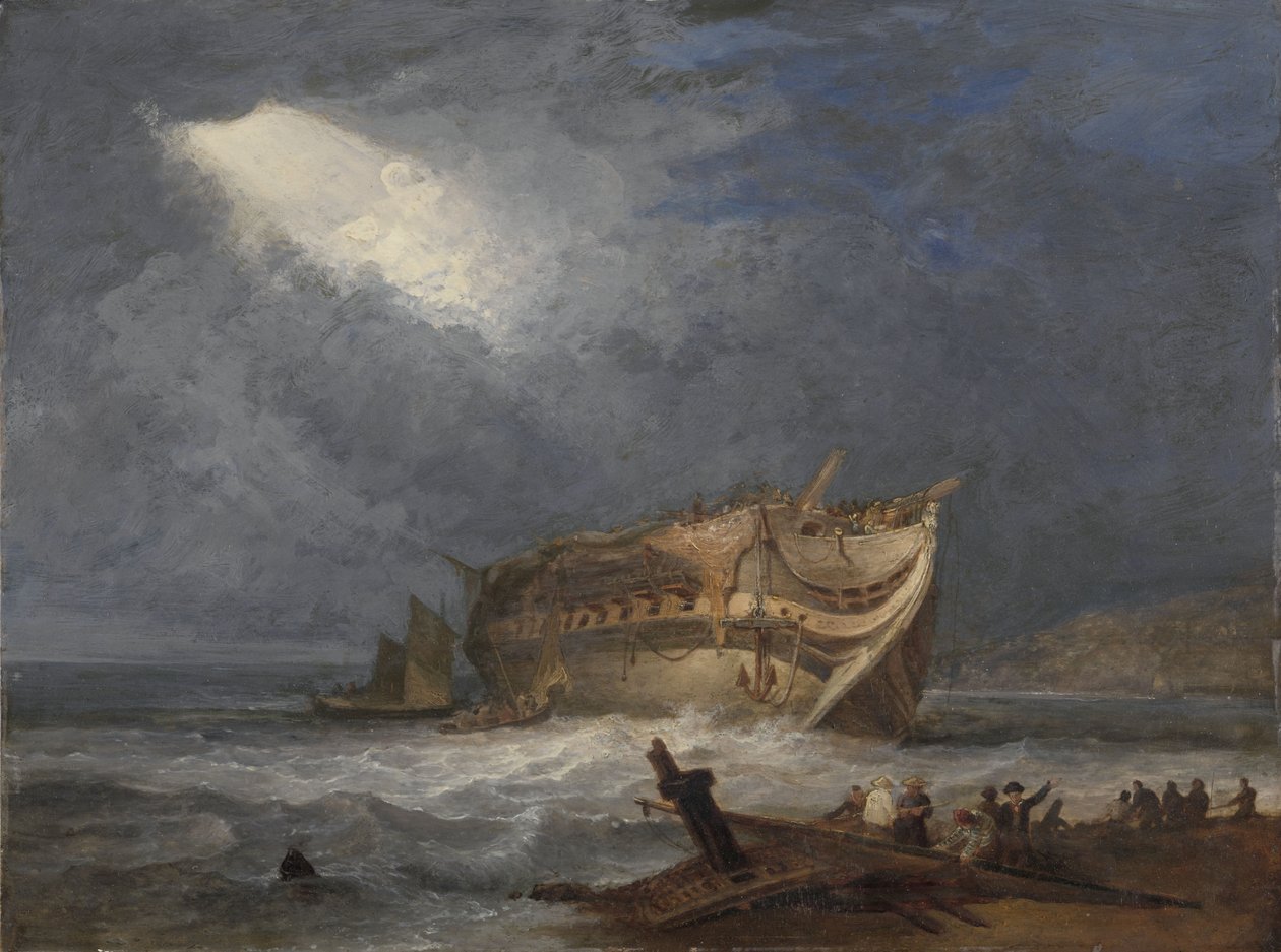 Il naufragio del Dutton, un East Indiaman da Samuel Prout