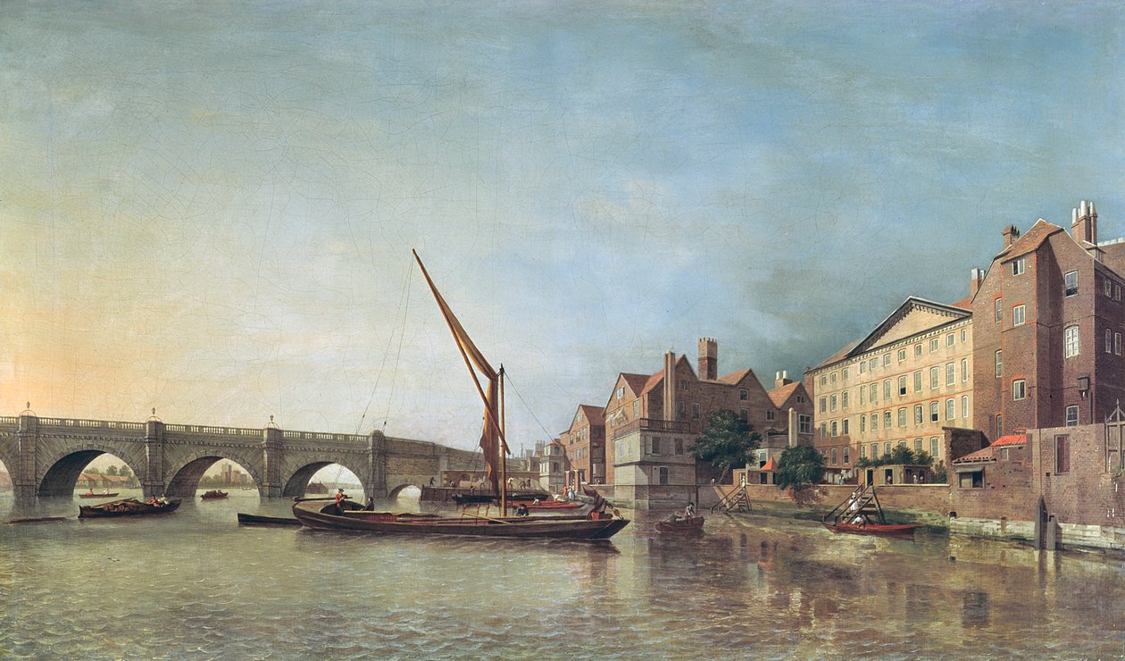 Ponte di Westminster nel 1747 da Samuel Scott