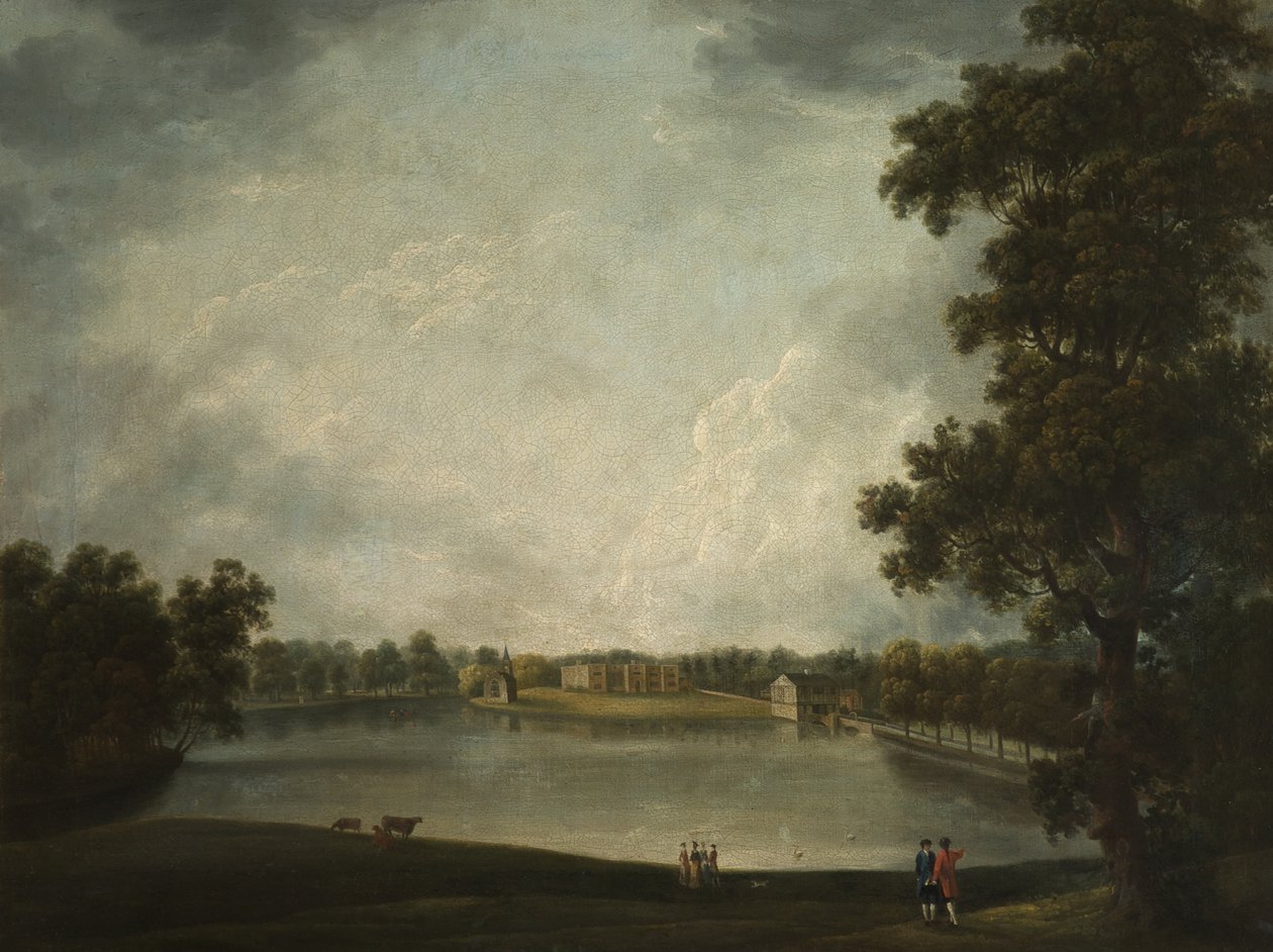 Veduta della vecchia sala, Tabley, Cheshire da Samuel Stringer