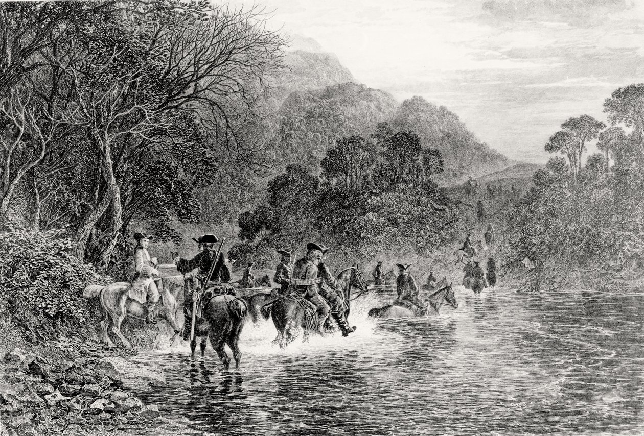 Rob Roy al Guado, inciso da William Forrest da Samuel Bough