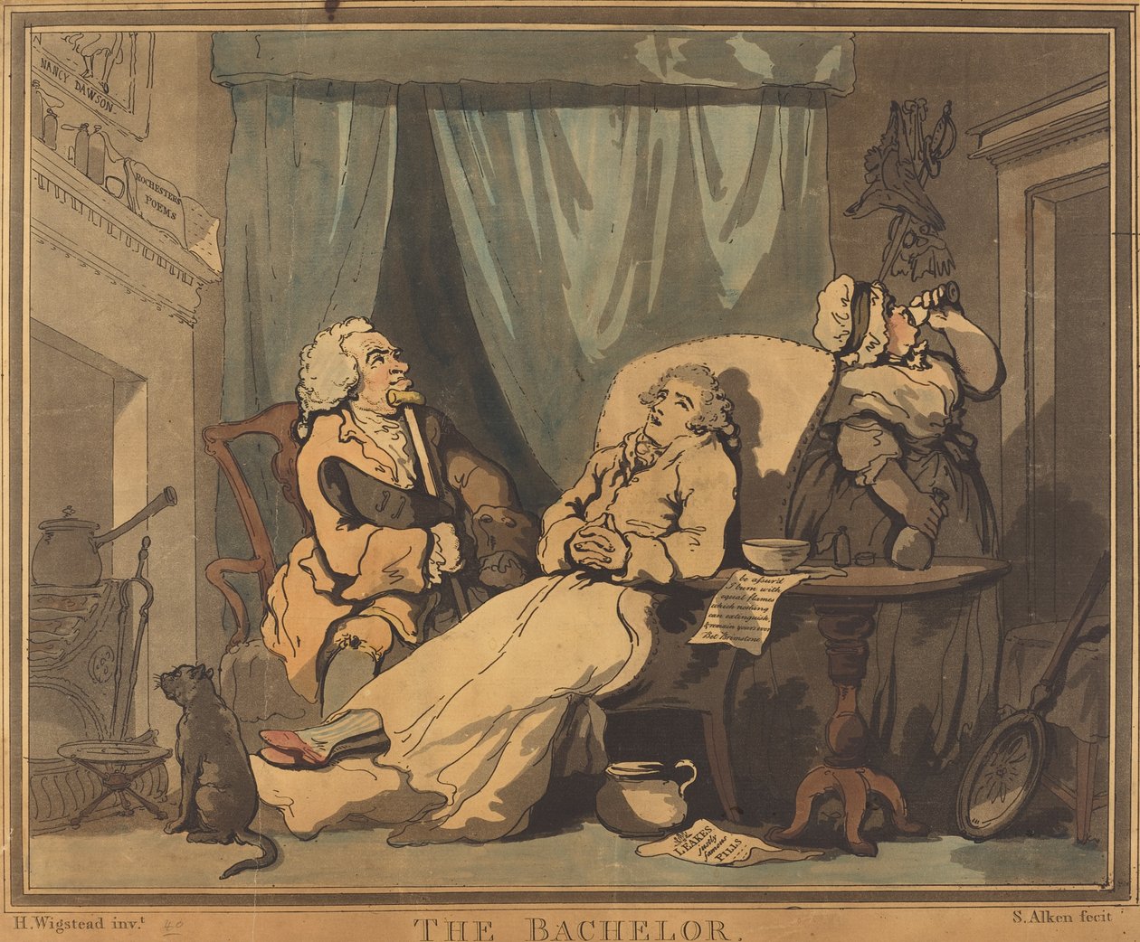 Il celibe da Samuel Alken after H. Wigstead