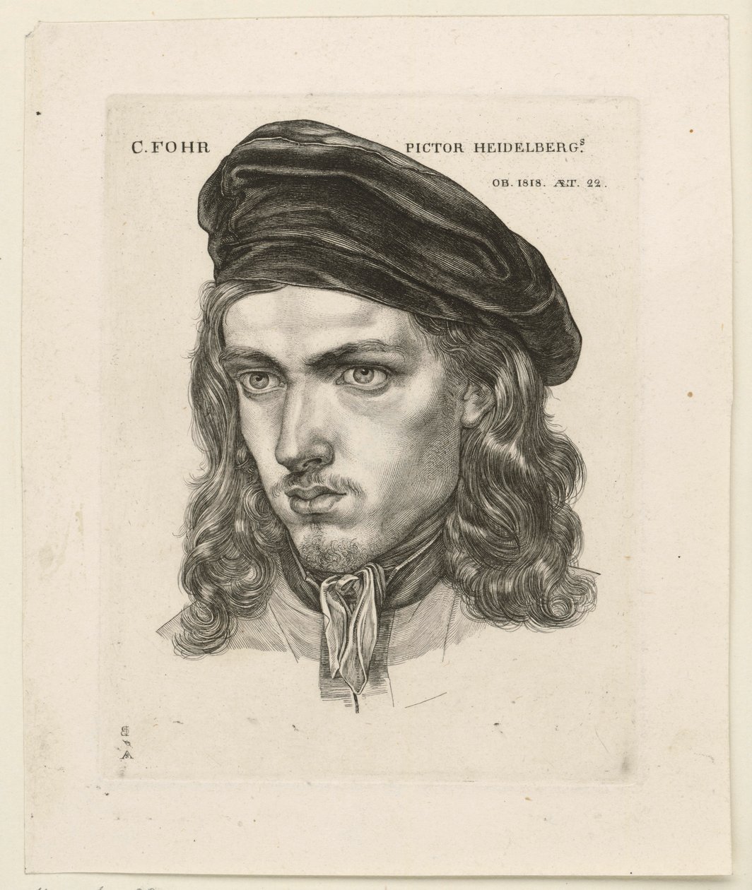 Ritratto di Karl Philipp Fohr da Samuel Amsler