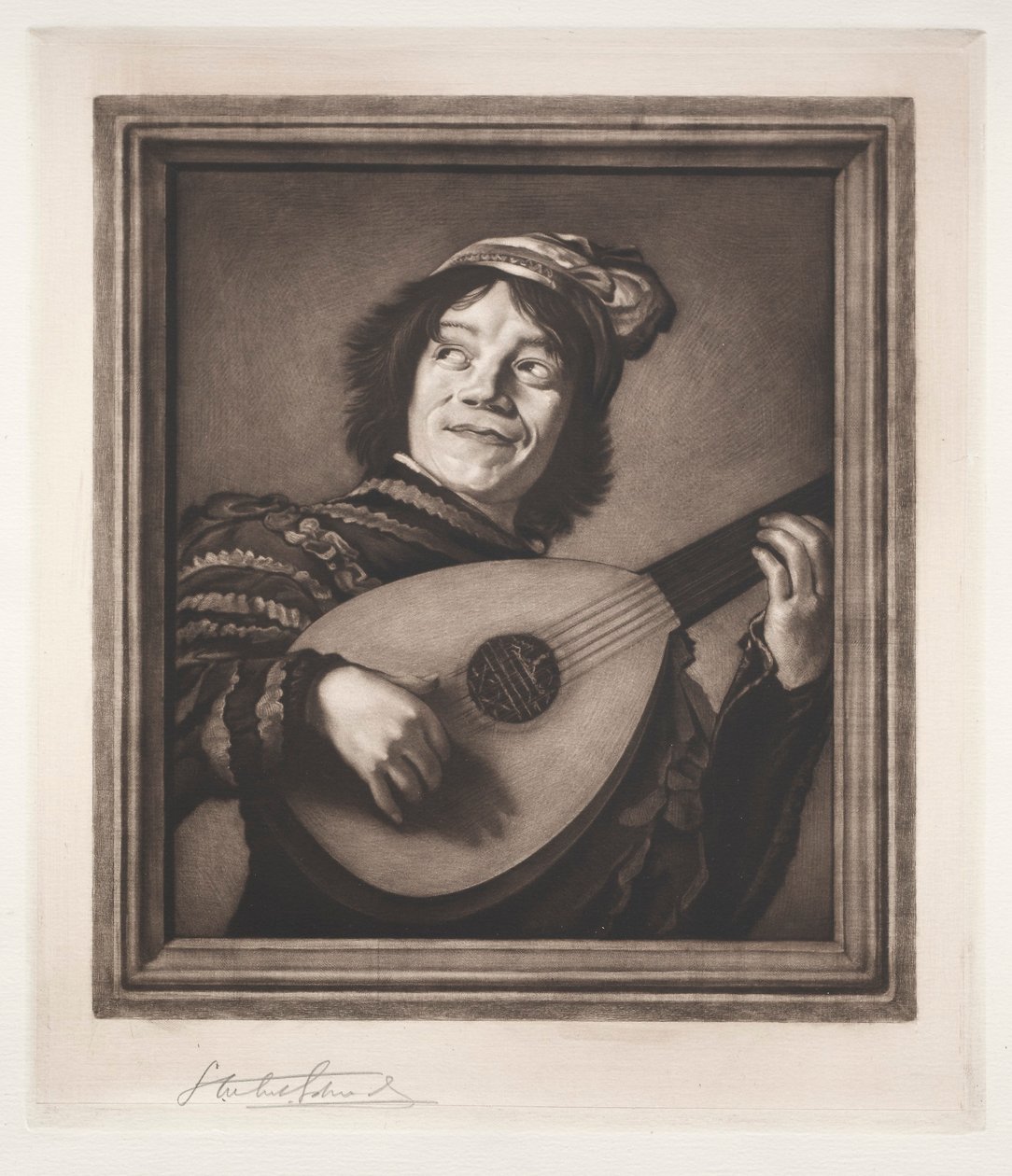 Il suonatore di liuto, XIX-XX secolo da Samuel Arlent Edwards
