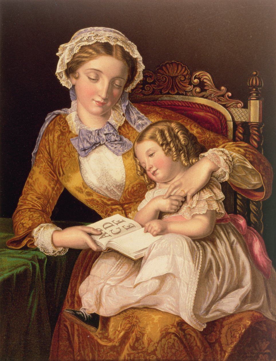 La prima lezione, pub. da Baxter, 1855 da Samuel Baruch Halle