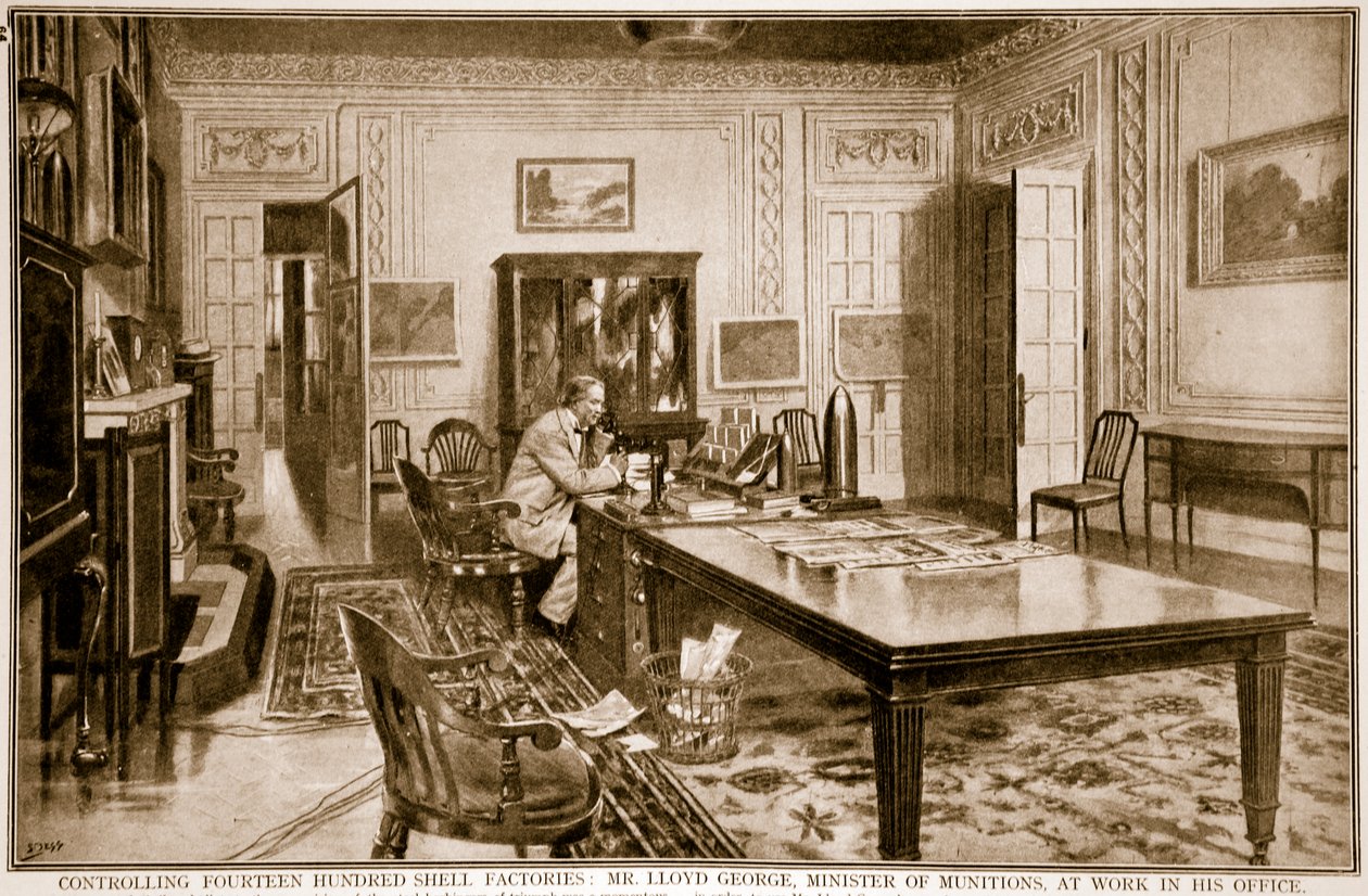 Controllo di Quattordici Cento Fabbriche di Proiettili: Mr Lloyd George, Ministro delle Munizioni, al Lavoro, 1914-19 da Samuel Begg