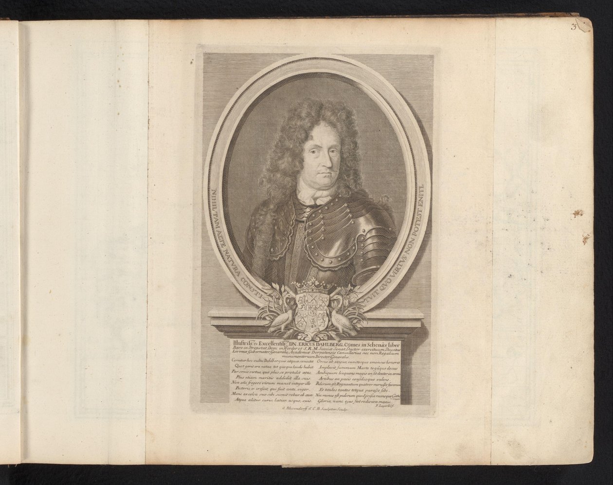 Ritratto di Erik Jönssen Dahlberg da Samuel Blesendorf