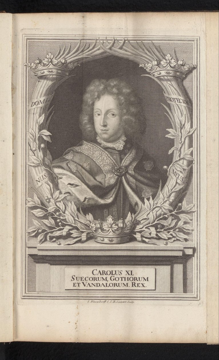 Ritratto di Carlo XI di Svezia da Samuel Blesendorf