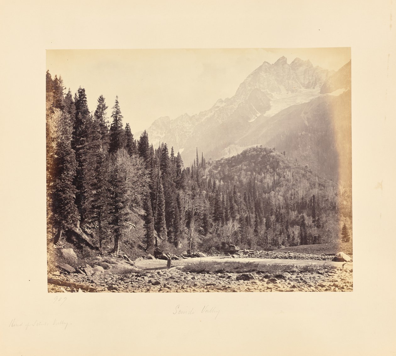 Veduta nella valle dello Scinde da Samuel Bourne