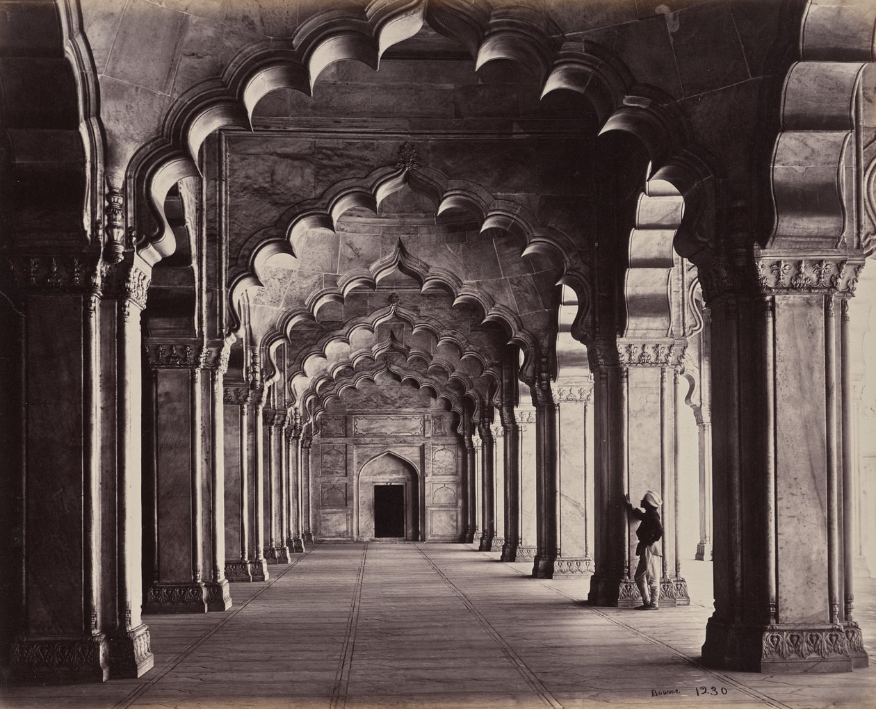 Agra. La Moti Masjid, la Moschea delle Perle. Veduta dell