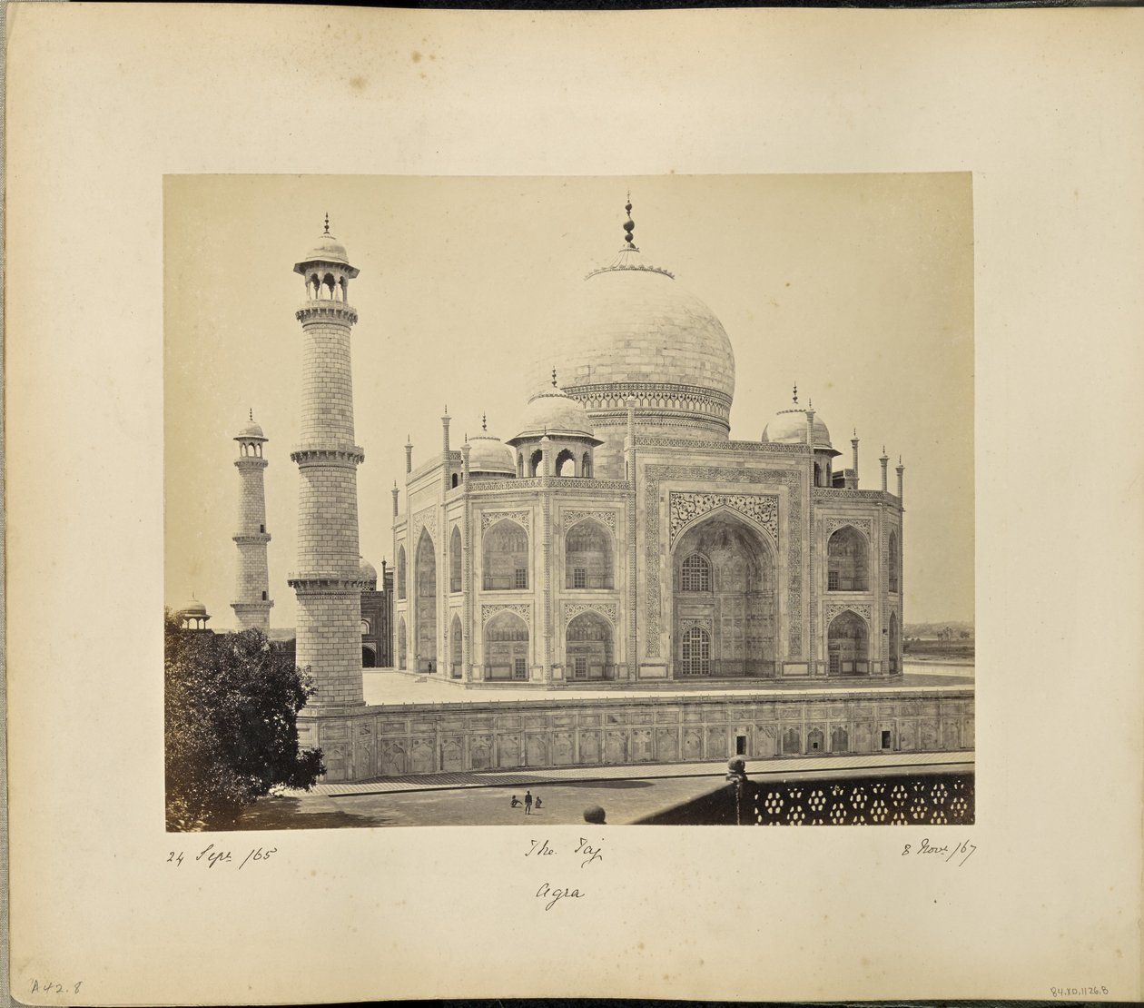 Agra; il Taj, dall