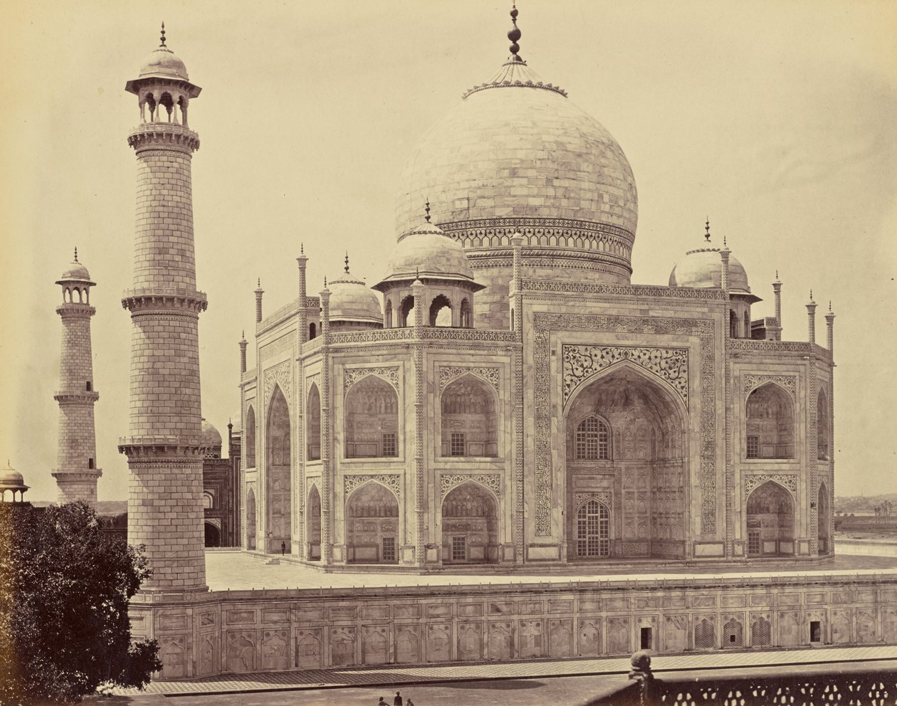 Agra; il Taj, dall