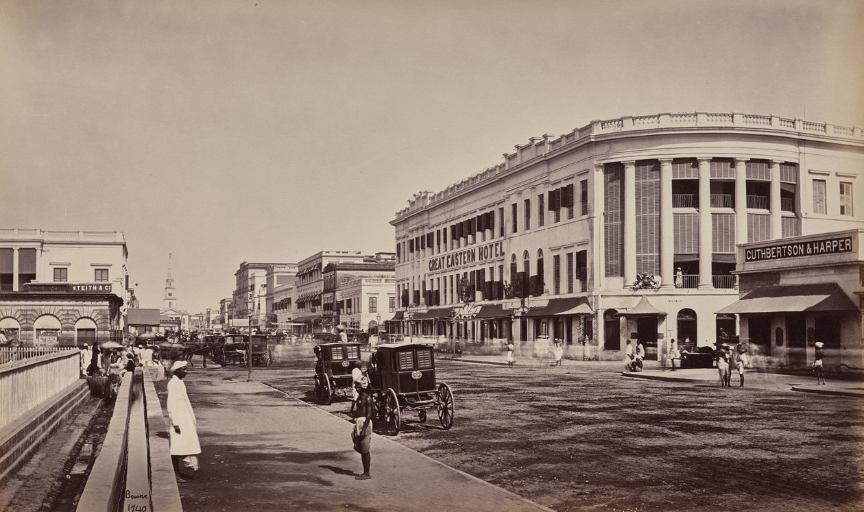 Calcutta. Old Court House Street da Samuel Bourne