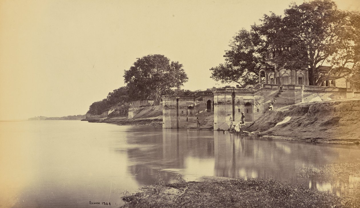 Cawnpore; Suttee Chowra Ghat, scena del massacro da Samuel Bourne