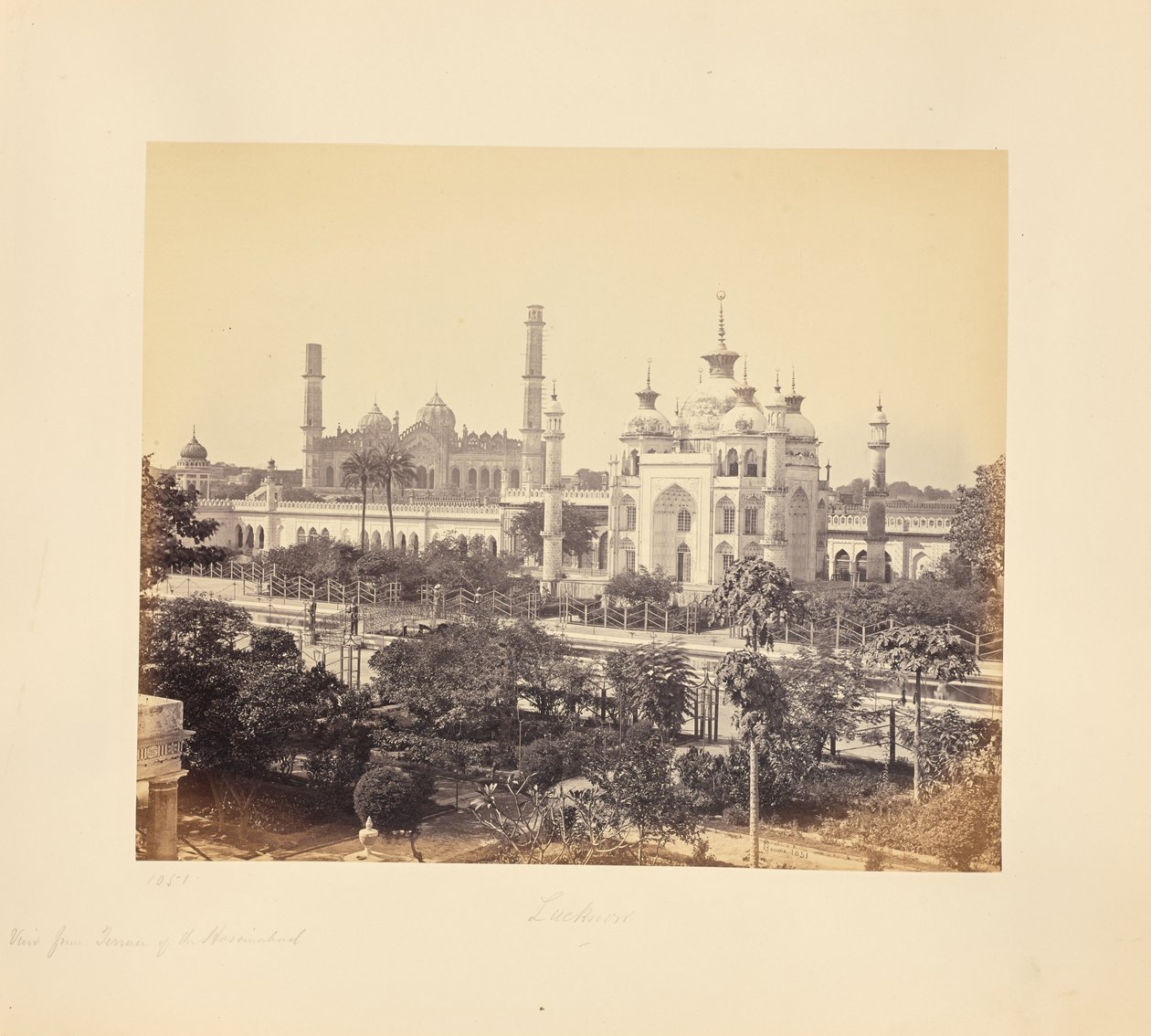 Lucknow; veduta dalla terrazza dell