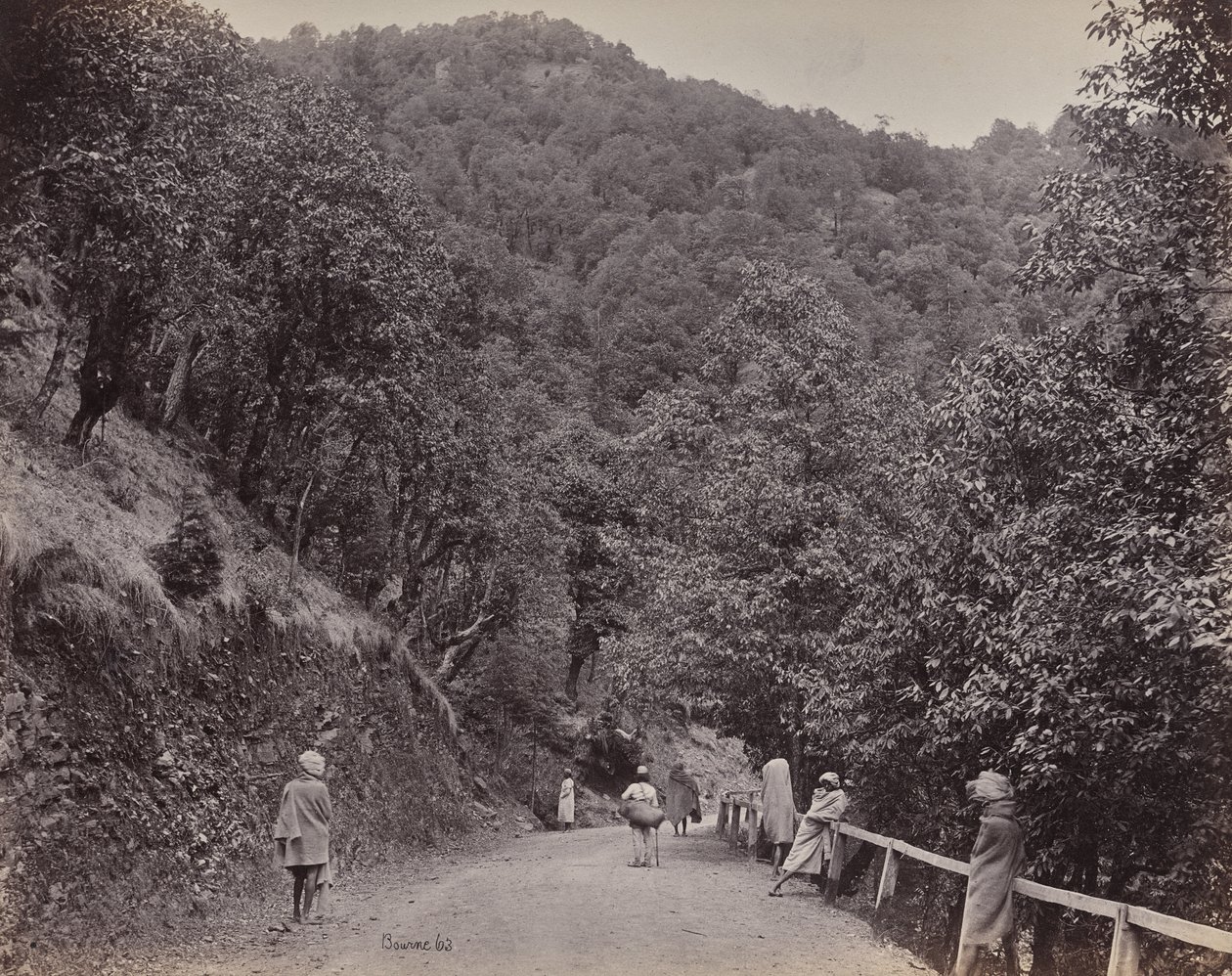 Shimla. Il Mall o la strada principale da Samuel Bourne