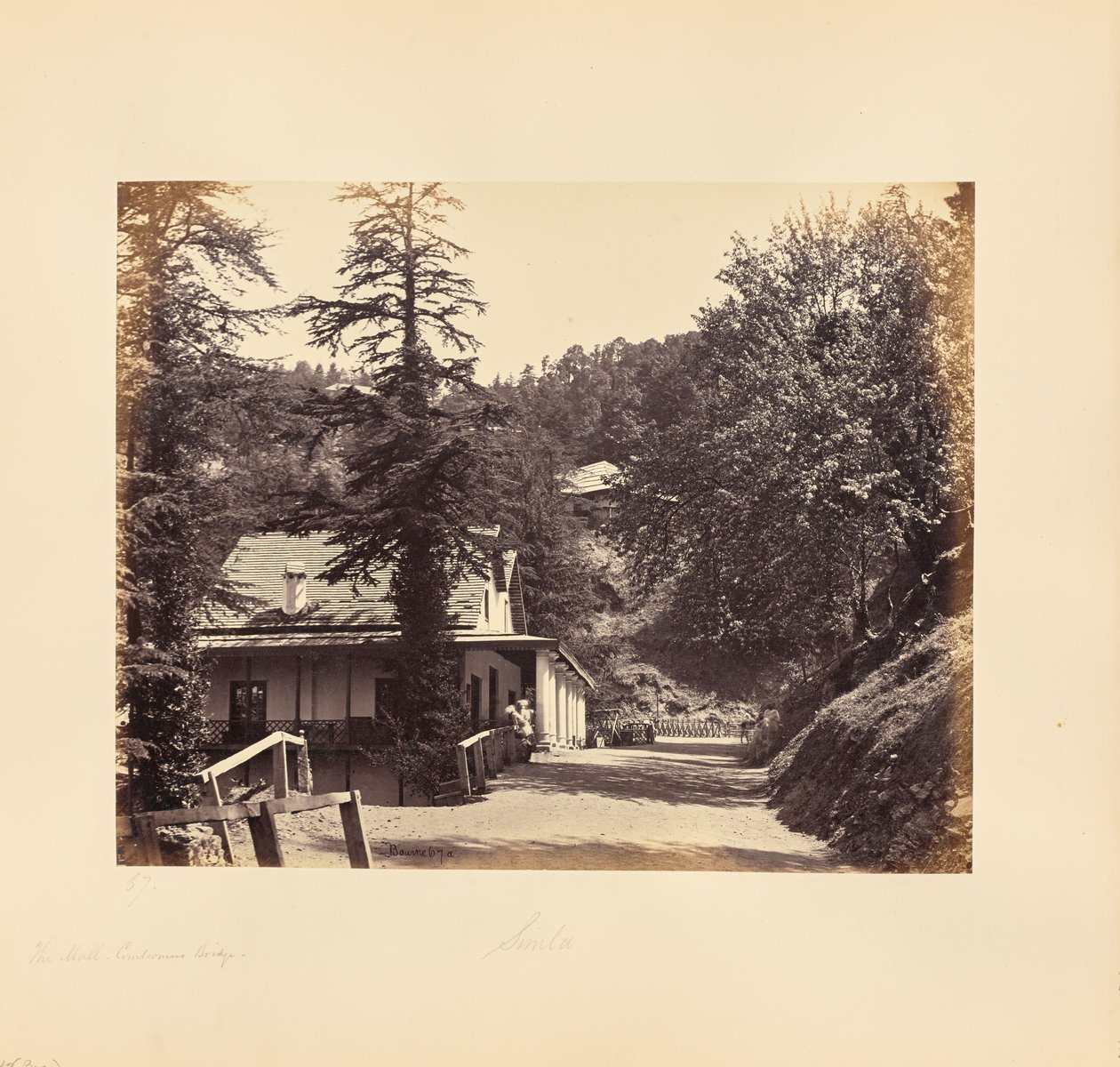 Simla; The Mall, Combermere Ridge da Samuel Bourne