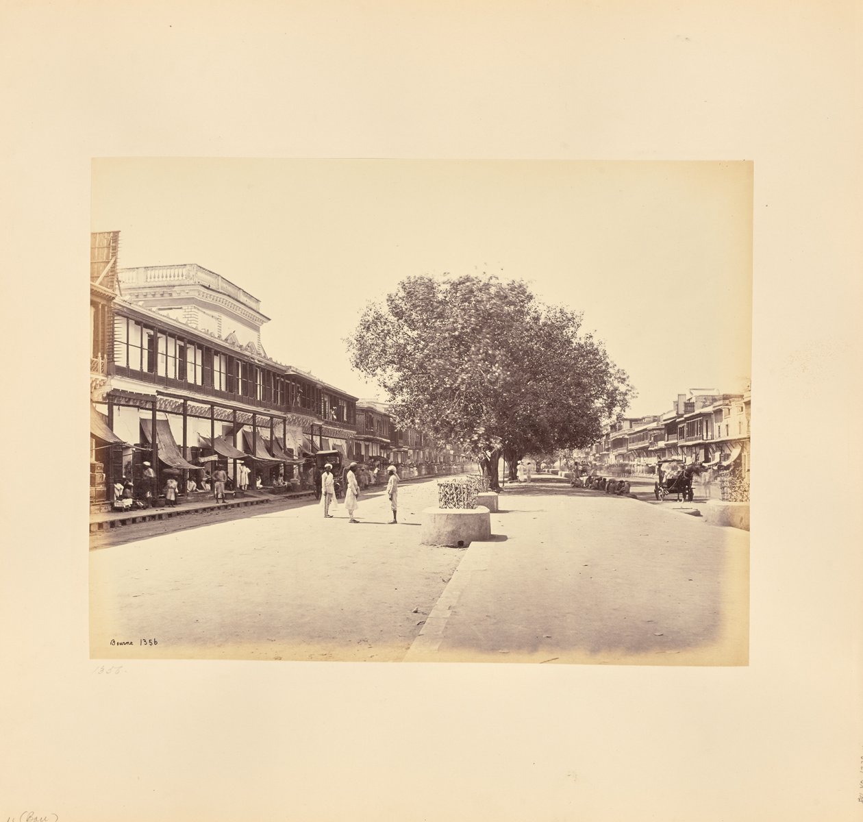 Il Chandni-Chouk, la via principale di Delhi da Samuel Bourne