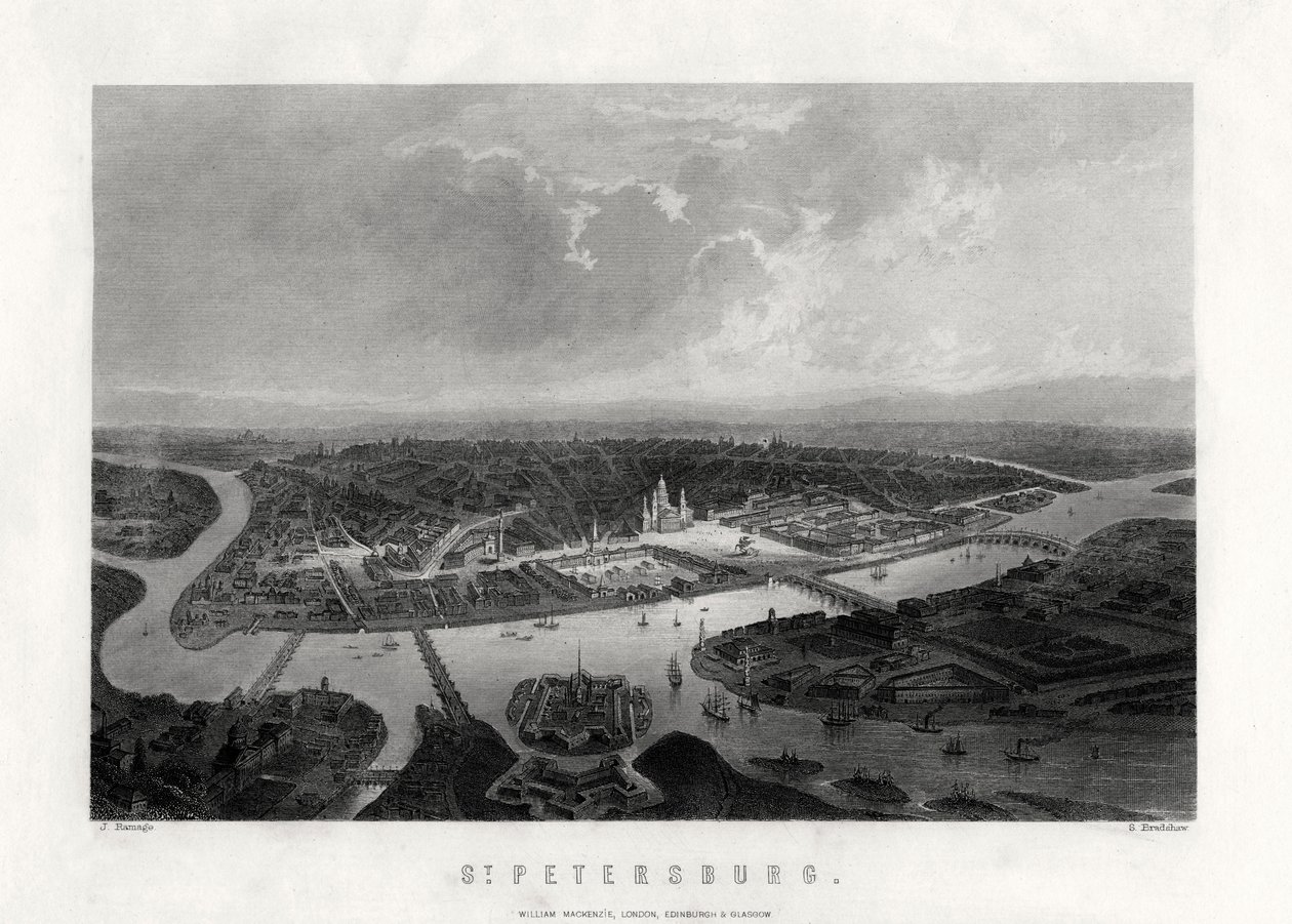 San Pietroburgo, Russia, XIX secolo da Samuel Bradshaw