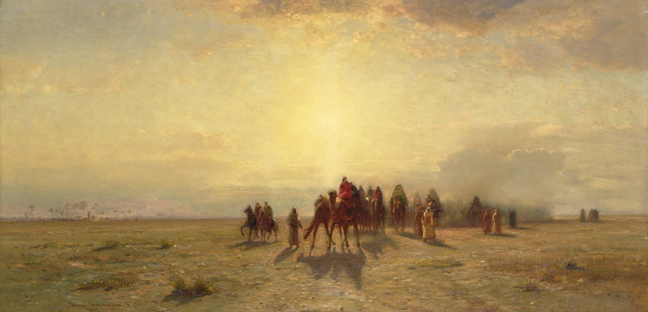 Carovana nel deserto da Samuel Colman
