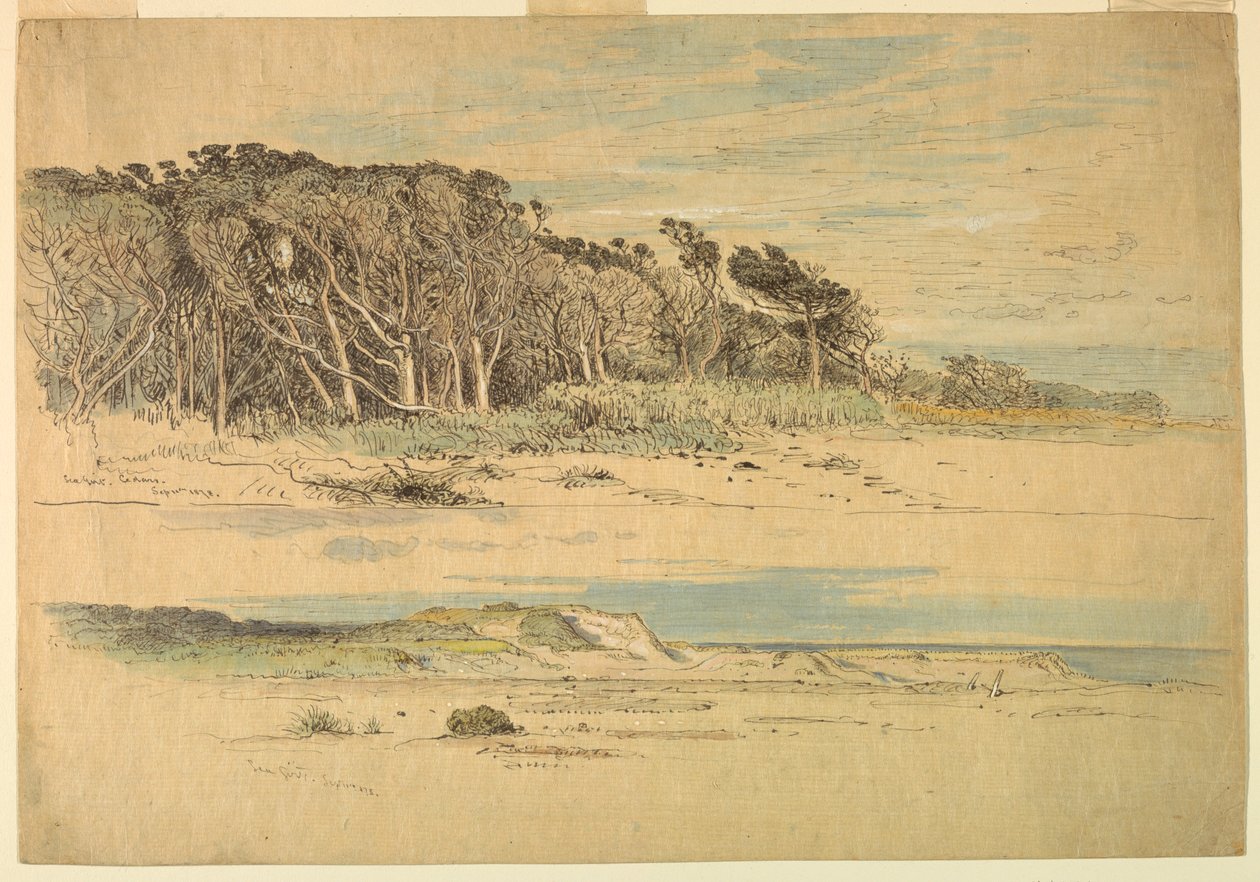 Disegno, Sea Girt, New Jersey, 11 settembre 1878 da Samuel Colman