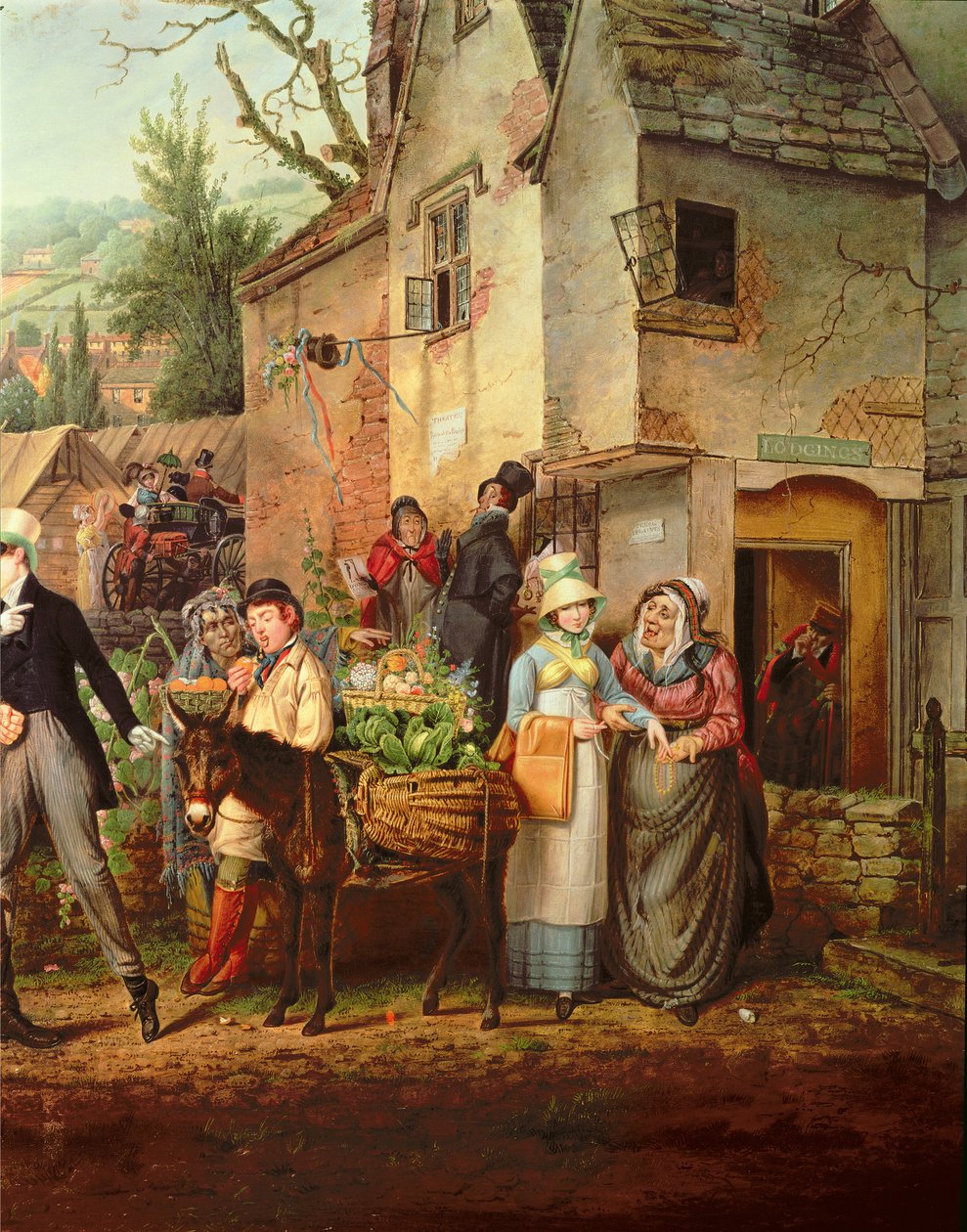Fiera di San Giacomo, Bristol (dettaglio) da Samuel Colman