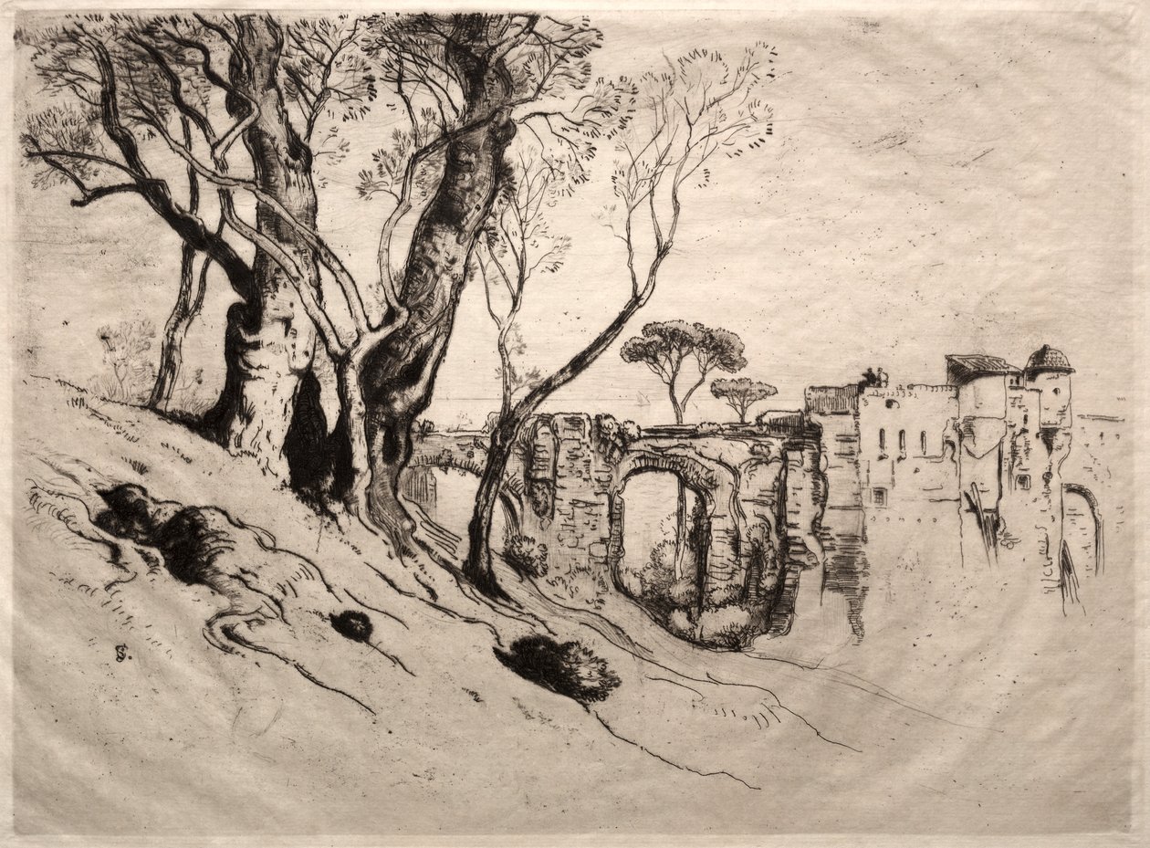 Gli ulivi della Riviera, 1884 da Samuel Colman