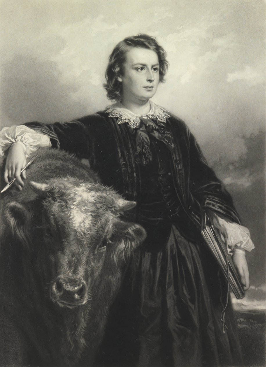 Rosa Bonheur a trentaquattro anni (mezzotinto) da Samuel Cousins