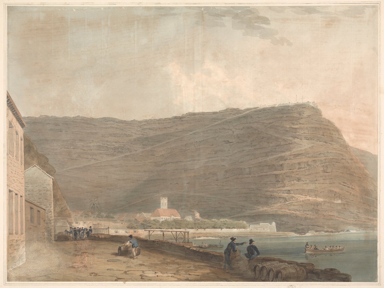 Insediamento Costiero Inglese Circondato da Montagne da Samuel Davis
