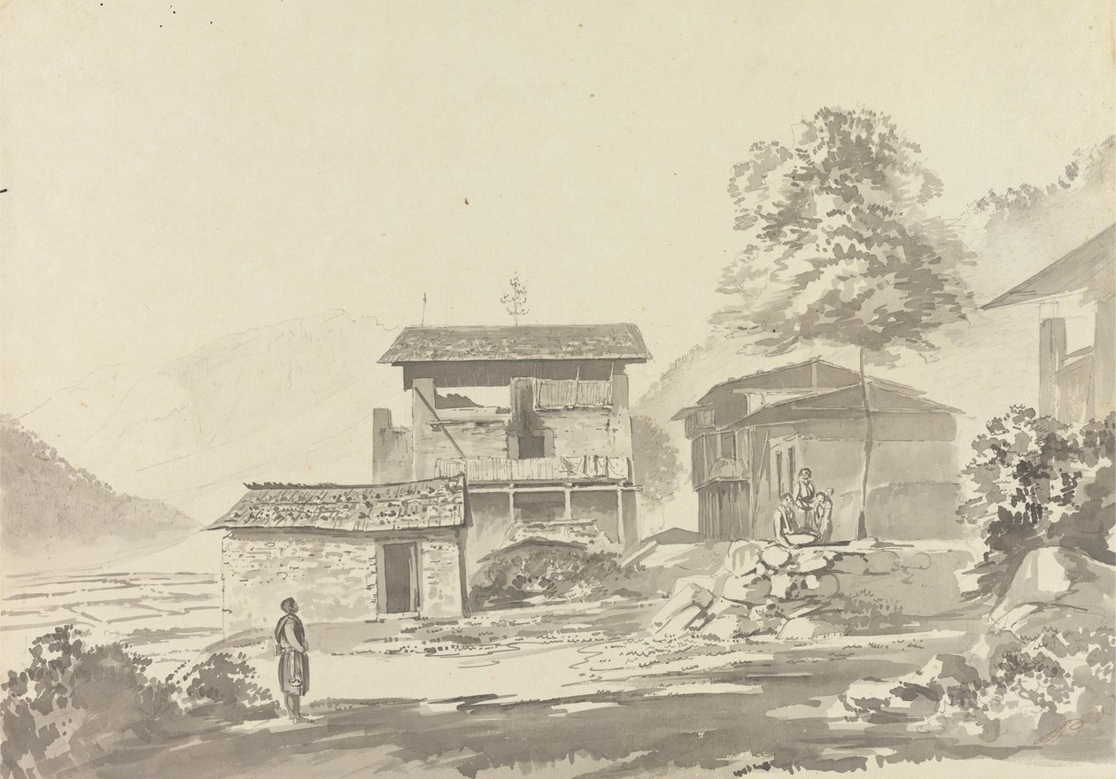 Nel Villaggio vicino a Tassisudon [Tashicho Dzong] da Samuel Davis