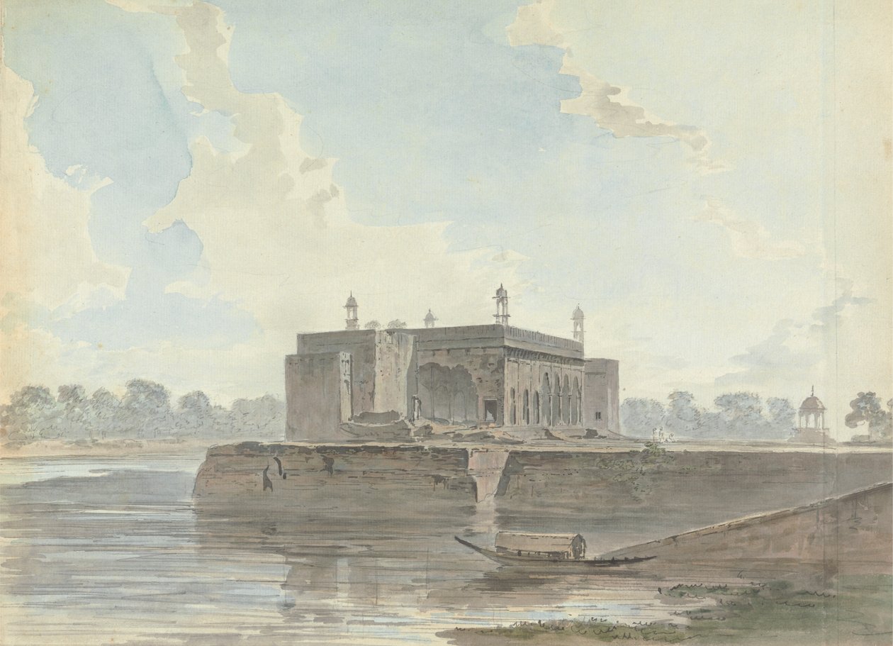 Palazzo in rovina vicino a un fiume da Samuel Davis