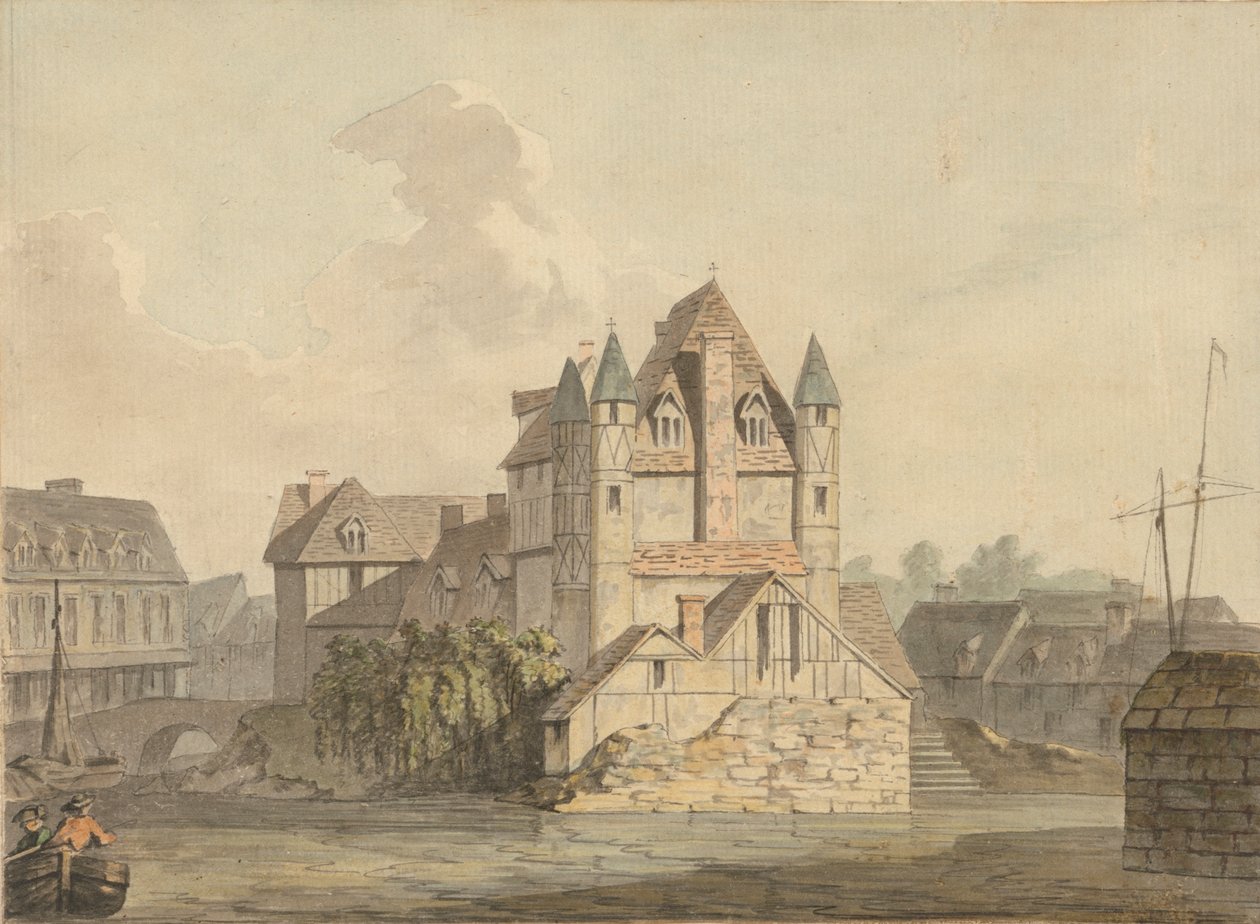 La fine del ponte in rovina a Rouen da Samuel Davis